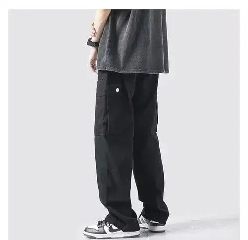 Jean Autumn Loose Fashion Pocket Casual Camo Pants Size US 29 - 4 Thumbnail