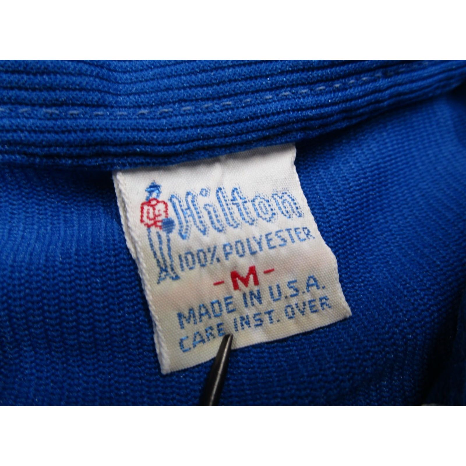 Vintage VINTAGE Hilton Polo Shirt Men Medium Blue 1/2 Zip Tailored Classic 60s 70s 80s Festivals Hippie Sports Golf Men’s Tailored Blue Polo Shirt Size US M / EU 48-50 / 2 - 2 Thumbnail