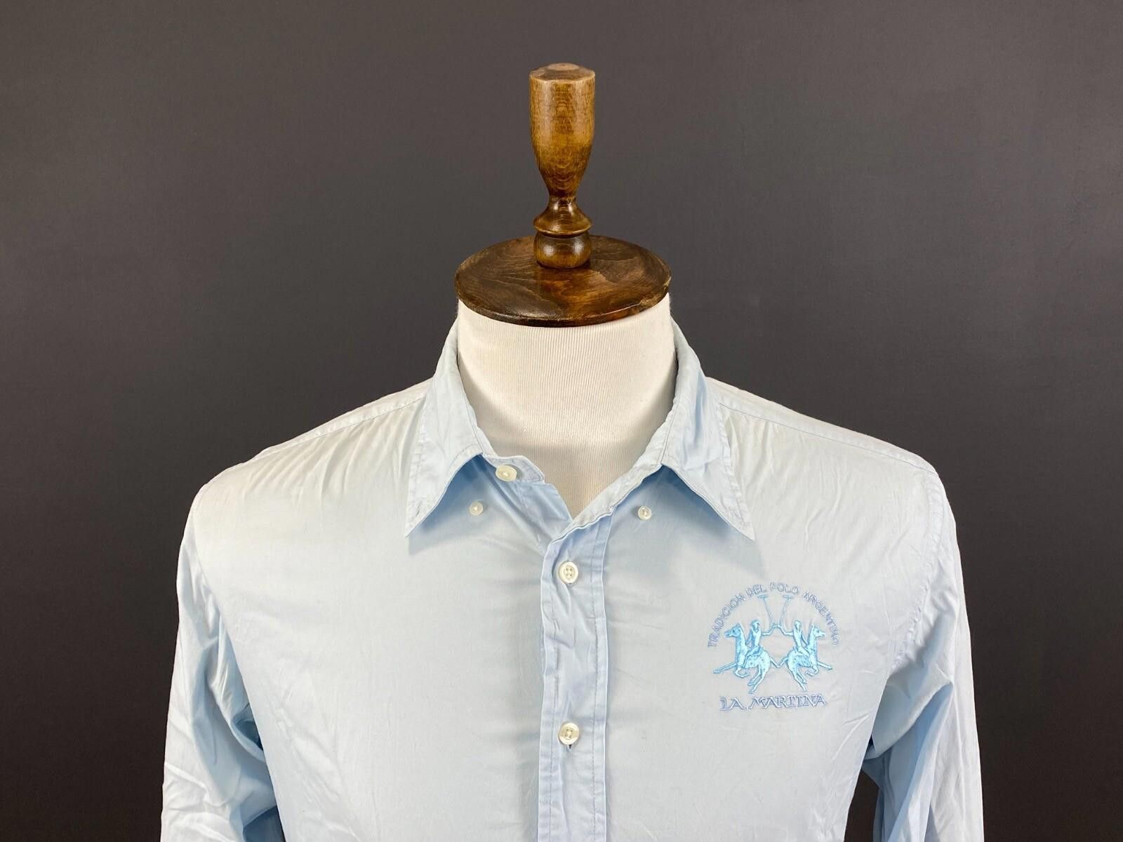 La Martina La Martina Buenos Aires Argentina Blue Shirt Size M Size US M / EU 48-50 / 2 - 2 Thumbnail