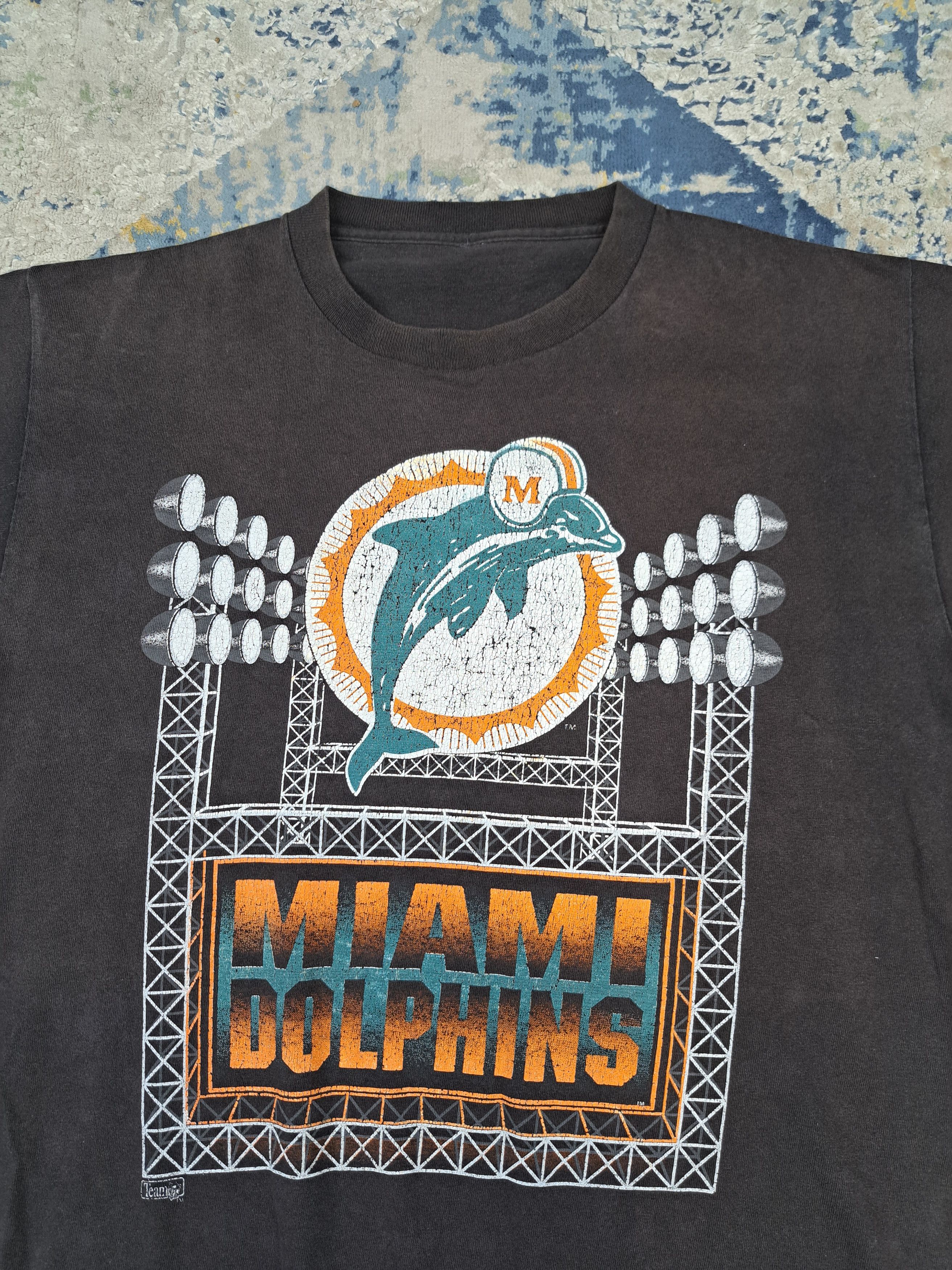 Starter Vintage 90s NFL Miami Dolphins Single Stitch Starter Tee Size US L / EU 52-54 / 3 - 2 Thumbnail