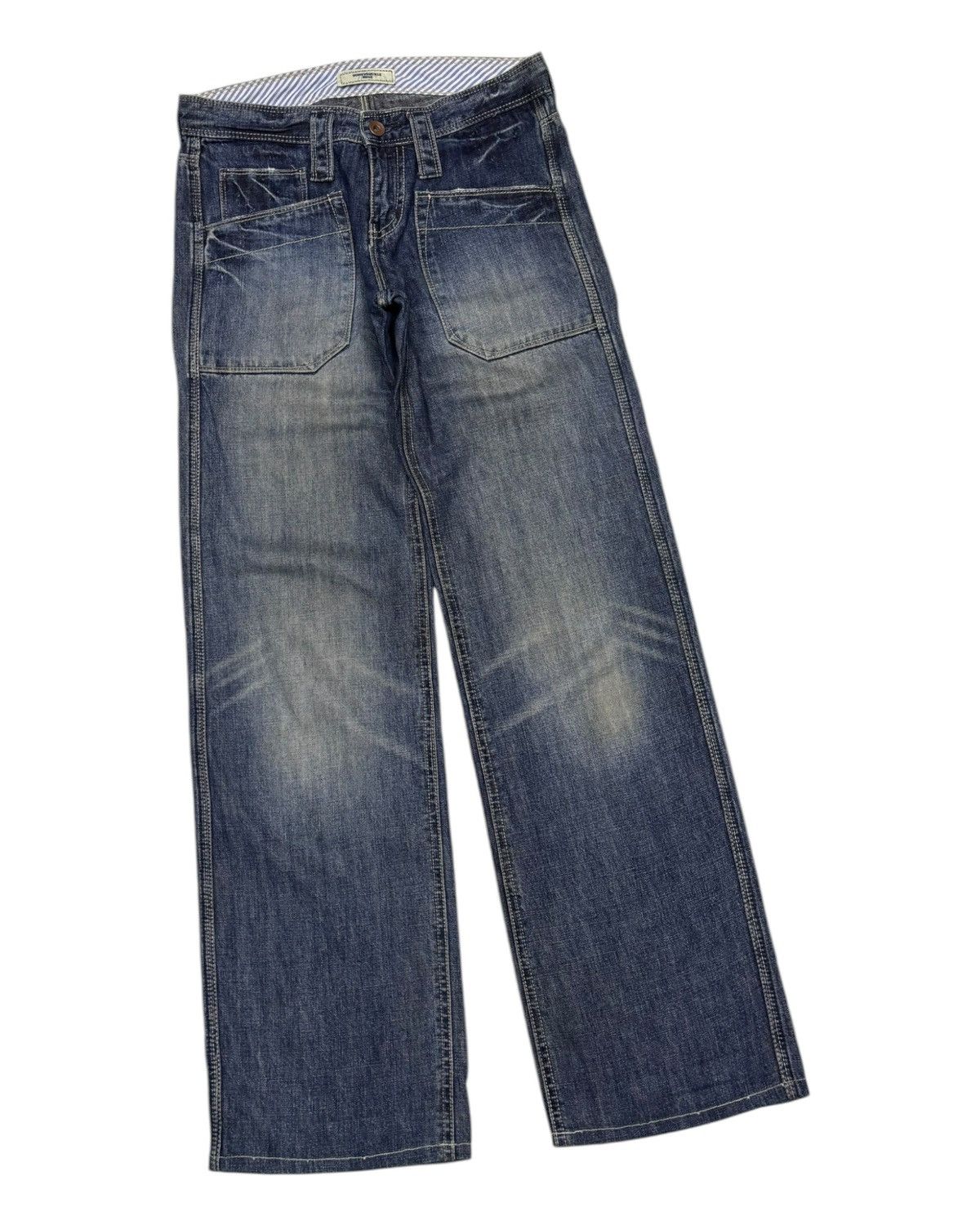 If Six Was Nine 💥90s Style💥Distressed Denim Japan Honeysuckle Jeans Size US 29 - 3 Thumbnail