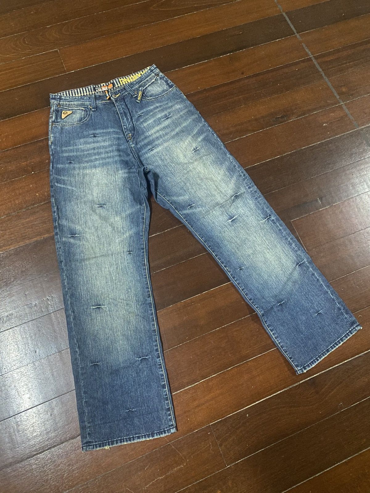 Akademiks Vintage Y2k Akdmks Grunge wide leg baggy Denim Size US 34 / EU 50 - 2 Thumbnail