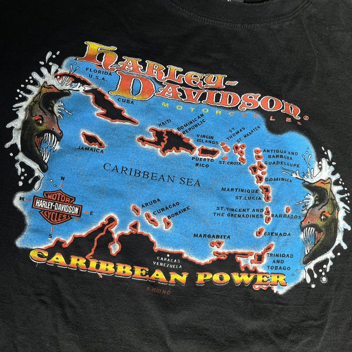 Harley Davidson × Vintage Vintage Y2K Harley Davidson Caribbean Aruba Graphic Logo Tee Size US XL / EU 56 / 4 - 7 Thumbnail