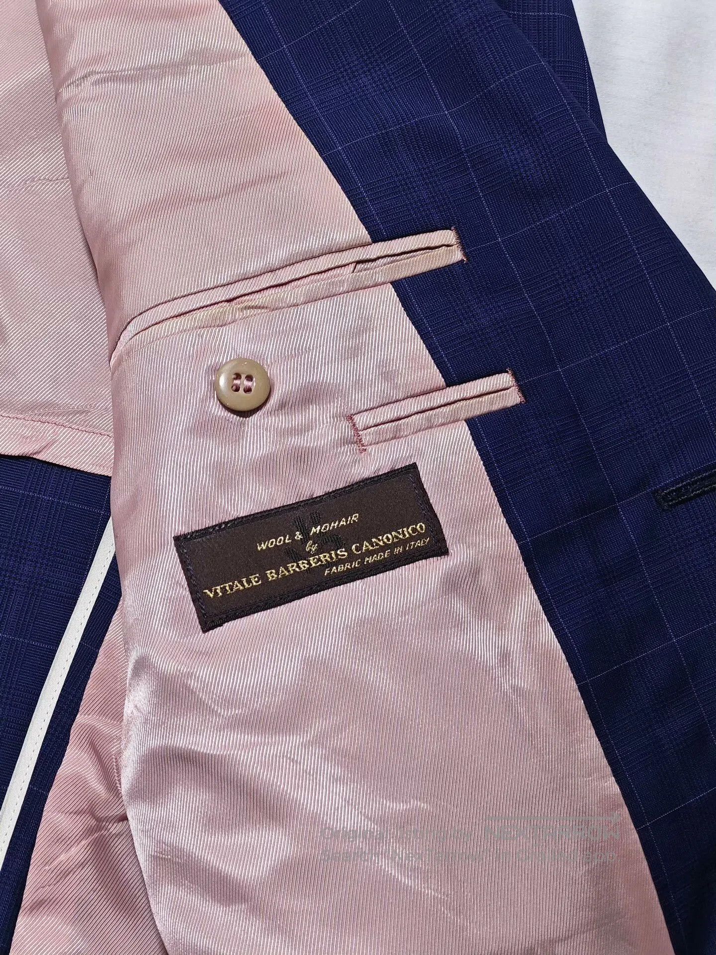 Japanese Brand Custom Italian Wool-Blend Suit Jacket. Size US M / EU 48-50 / 2 - 7 Thumbnail
