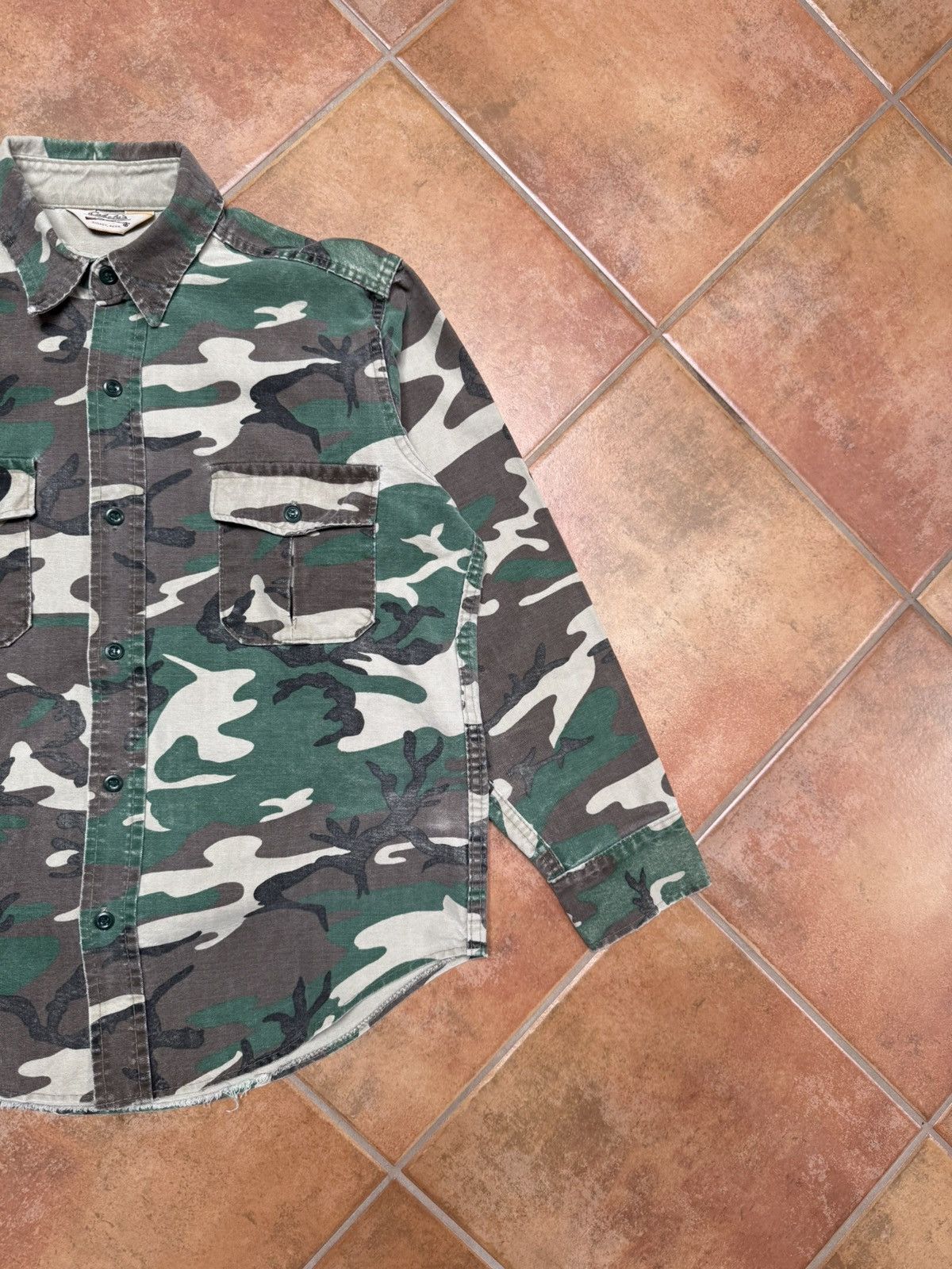 Cabelas Vintage Faded Camo Button Up Size US M / EU 48-50 / 2 - 4 Thumbnail