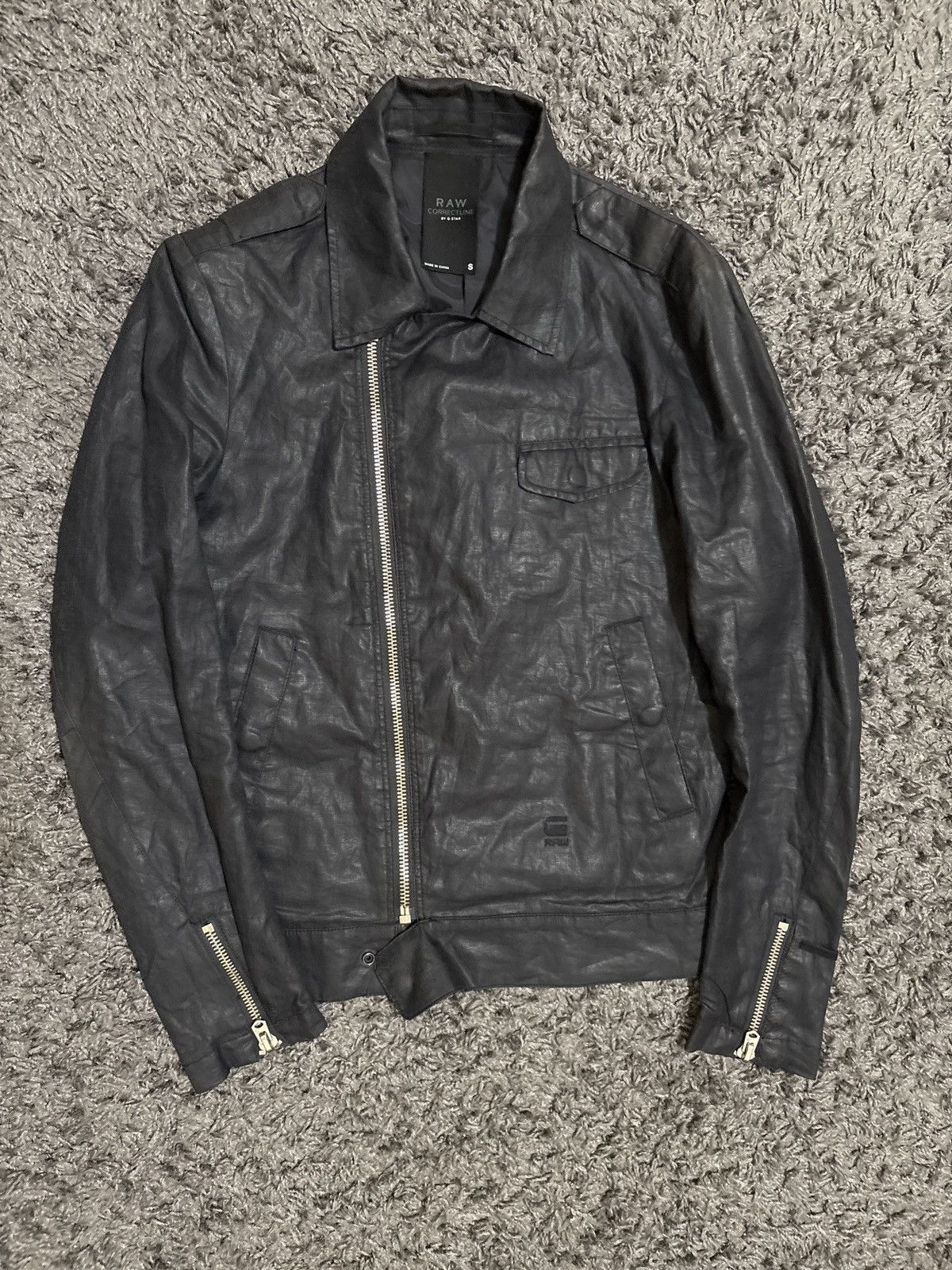G-Star G-star Raw Black Biker Jacket Size US S / EU 44-46 / 1 - 1 Thumbnail