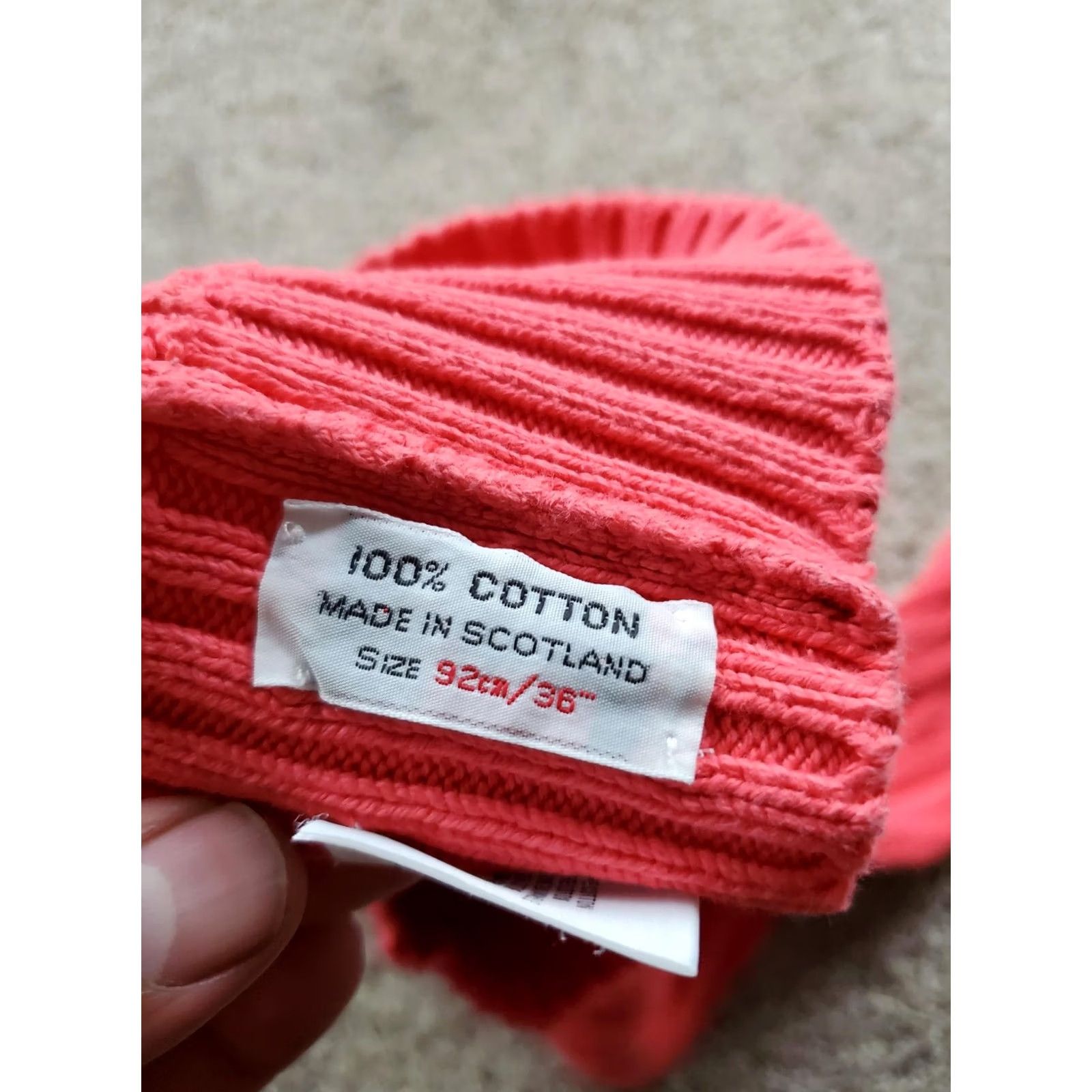 Aquascutum Aquascutum Sweater Womens Small Pink Cable-Knit Crew Neck Scotland Cotton Pullover Knits Size S / US 4 / IT 40 - 5 Thumbnail