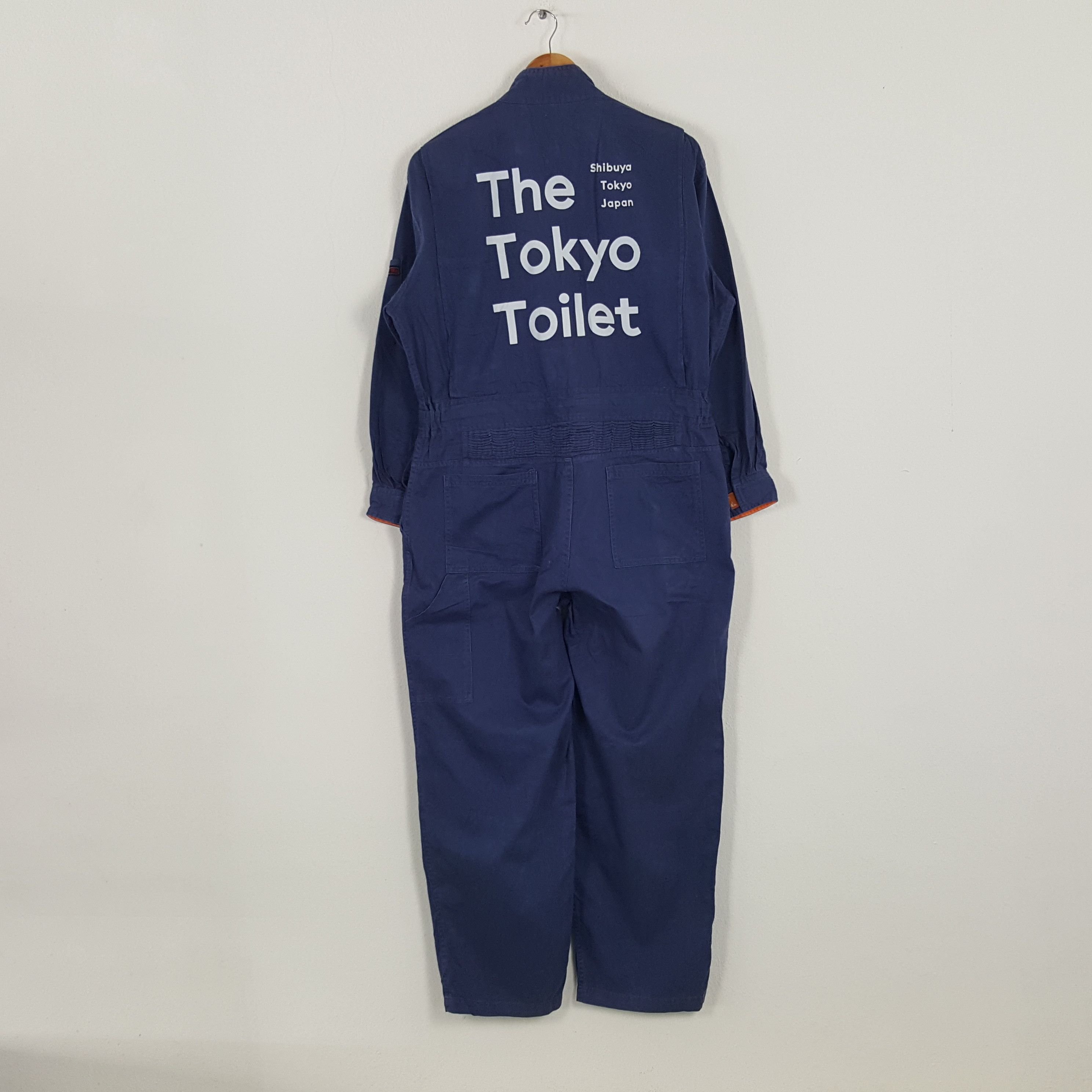 Japanese Brand × Vintage Vintage The Tokyo Toilet Japanese Work Coverall Jacket Size US M / EU 48-50 / 2 - 1 Thumbnail