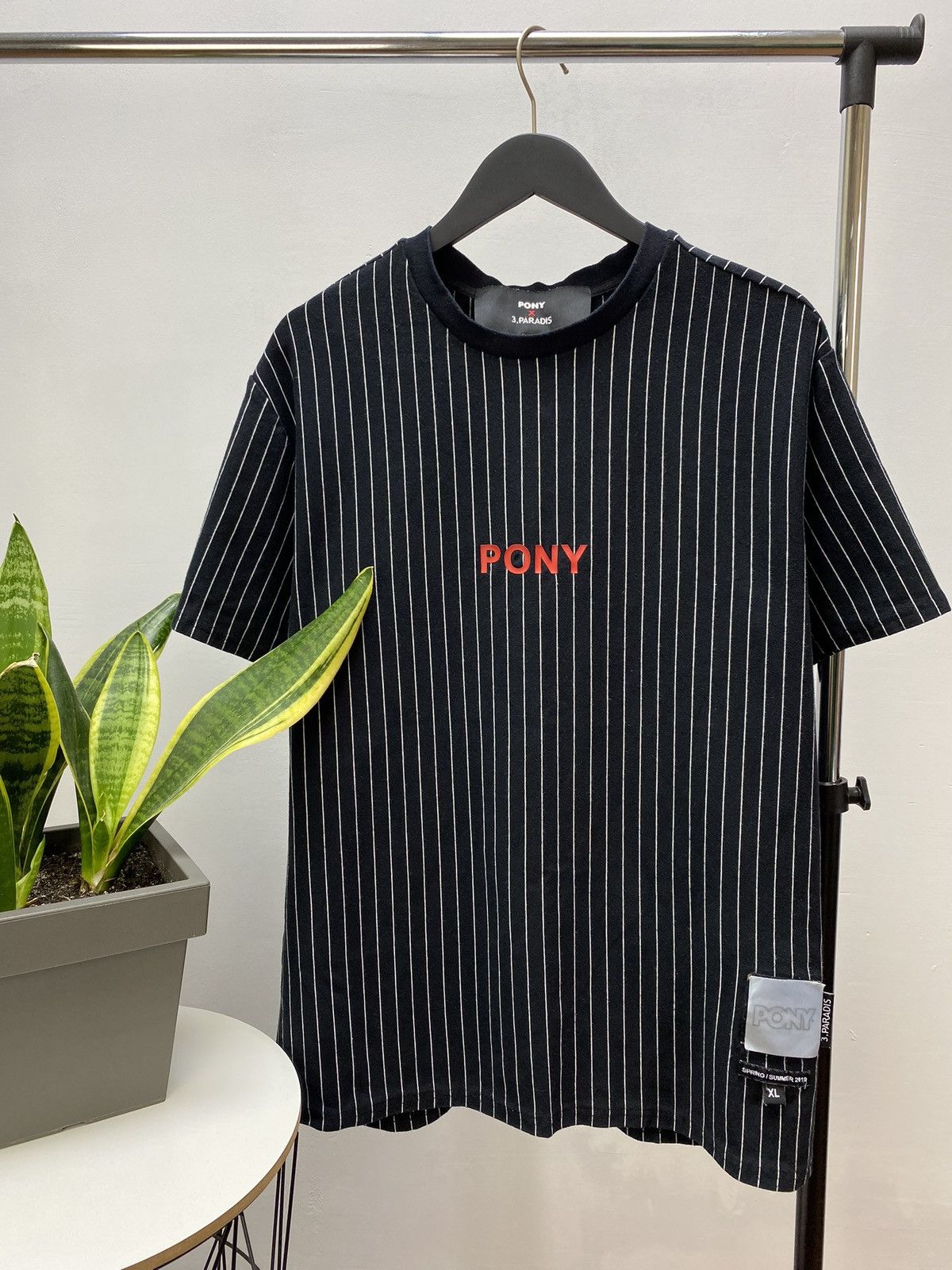 3.PARADIS × PONY 3.Paradis x Pony Striped T-Shirt Size US XL / EU 56 / 4 - 1 Thumbnail
