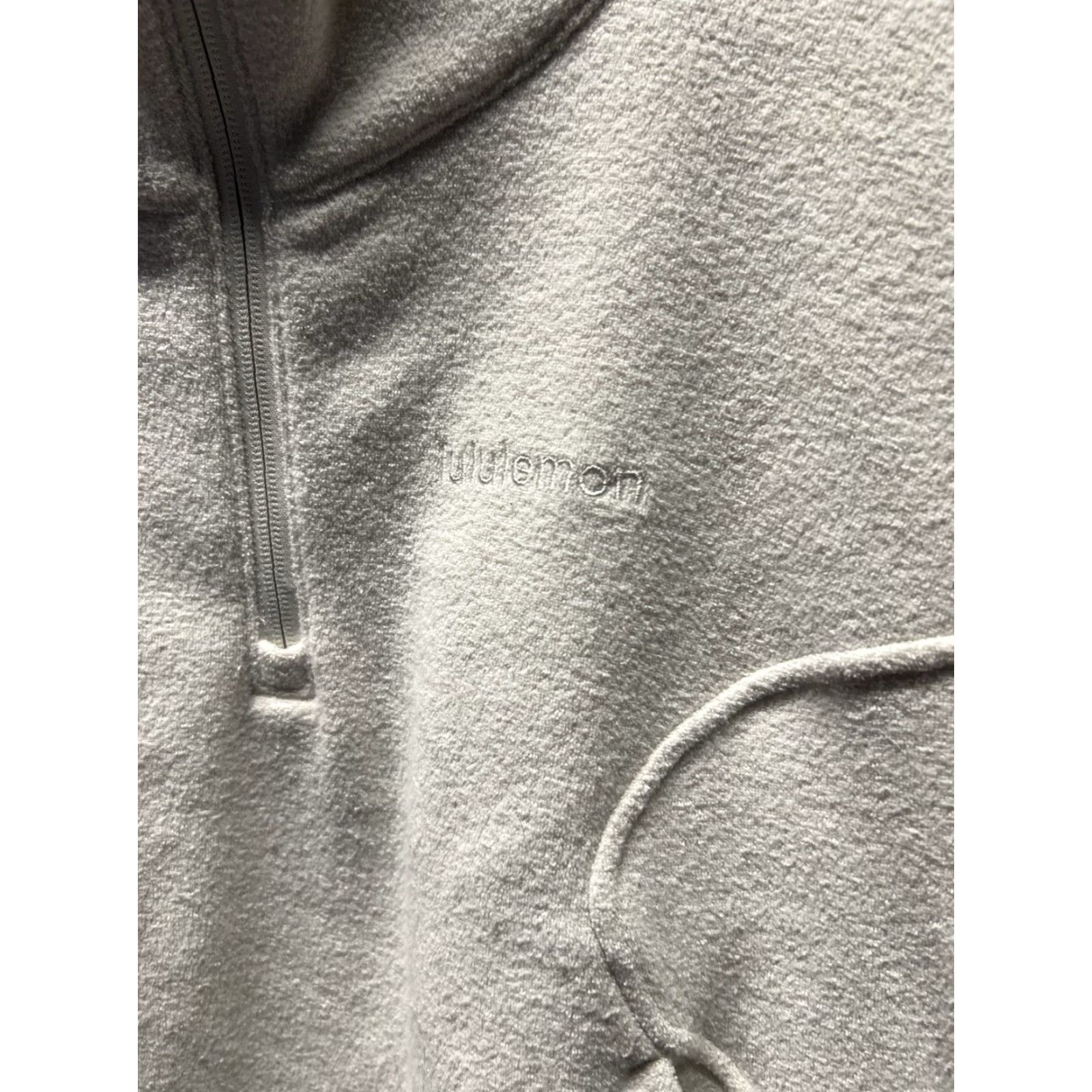 Lululemon Lululemon Women's Scuba Oversized Half Zip Hoodie Beige 10 Activewear Womens Size L / US 10 / IT 46 - 2 Thumbnail