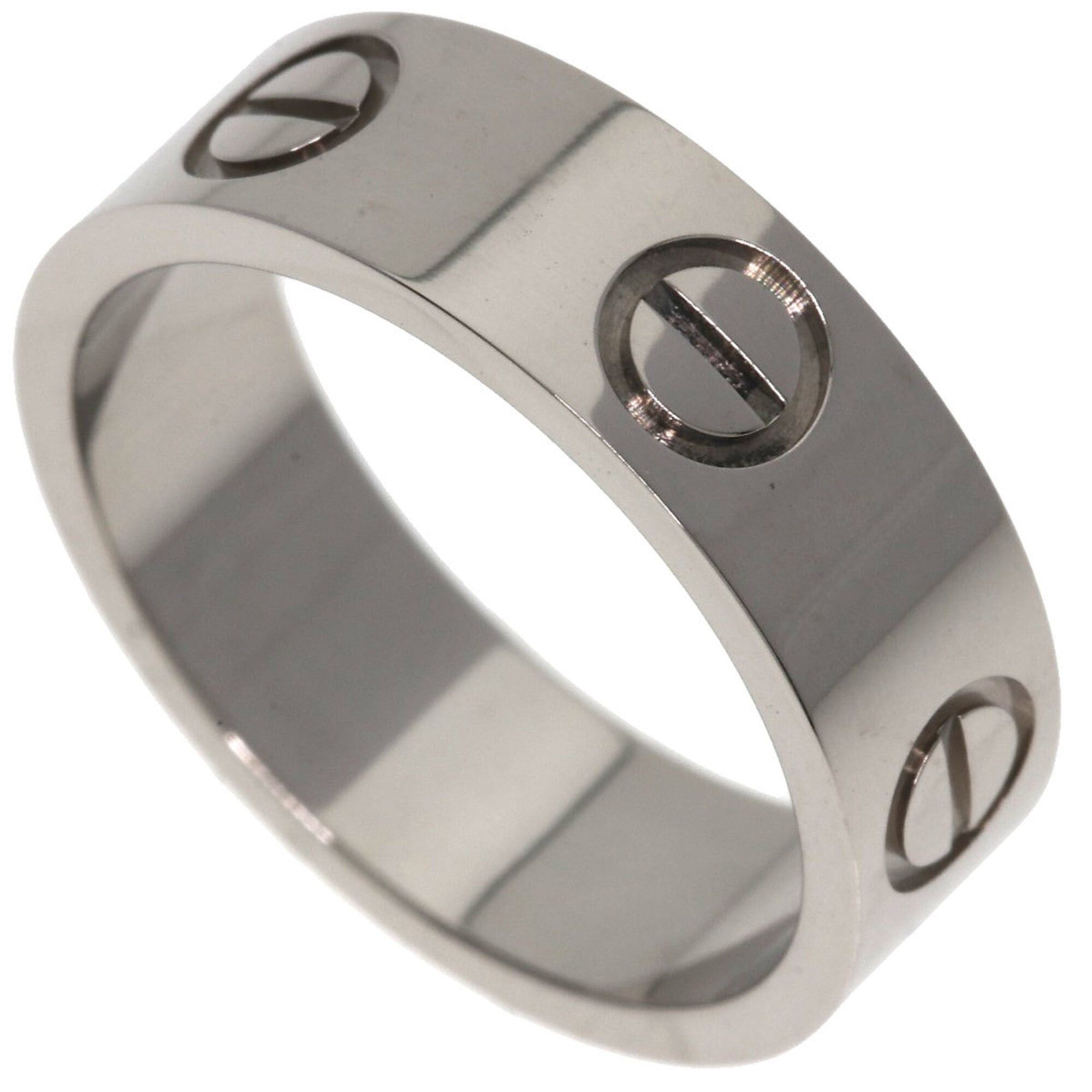 Cartier Cartier Love Ring #49, 18K White Gold, Women's Ring, CARTIER Size ONE SIZE - 1 Thumbnail