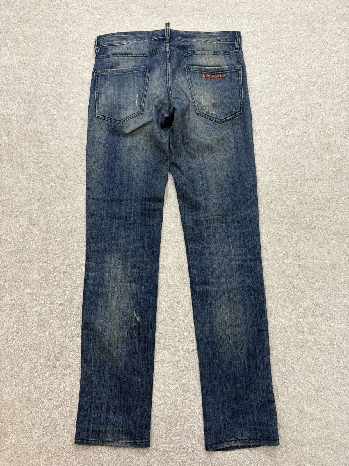 Dsquared2 2000s Dsquared distressed denim pants y2k style Size US 31 - 6 Thumbnail