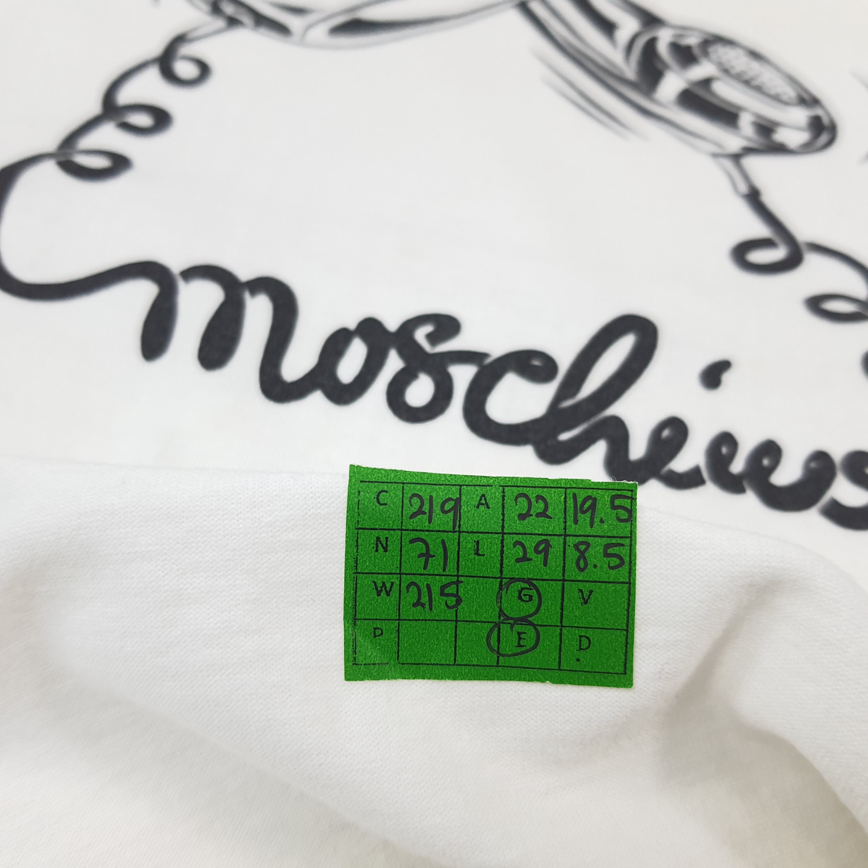 Moschino × Vintage Vintage Moschino Phone Art Design Tshirt C219N71 Size US L / EU 52-54 / 3 - 8 Thumbnail