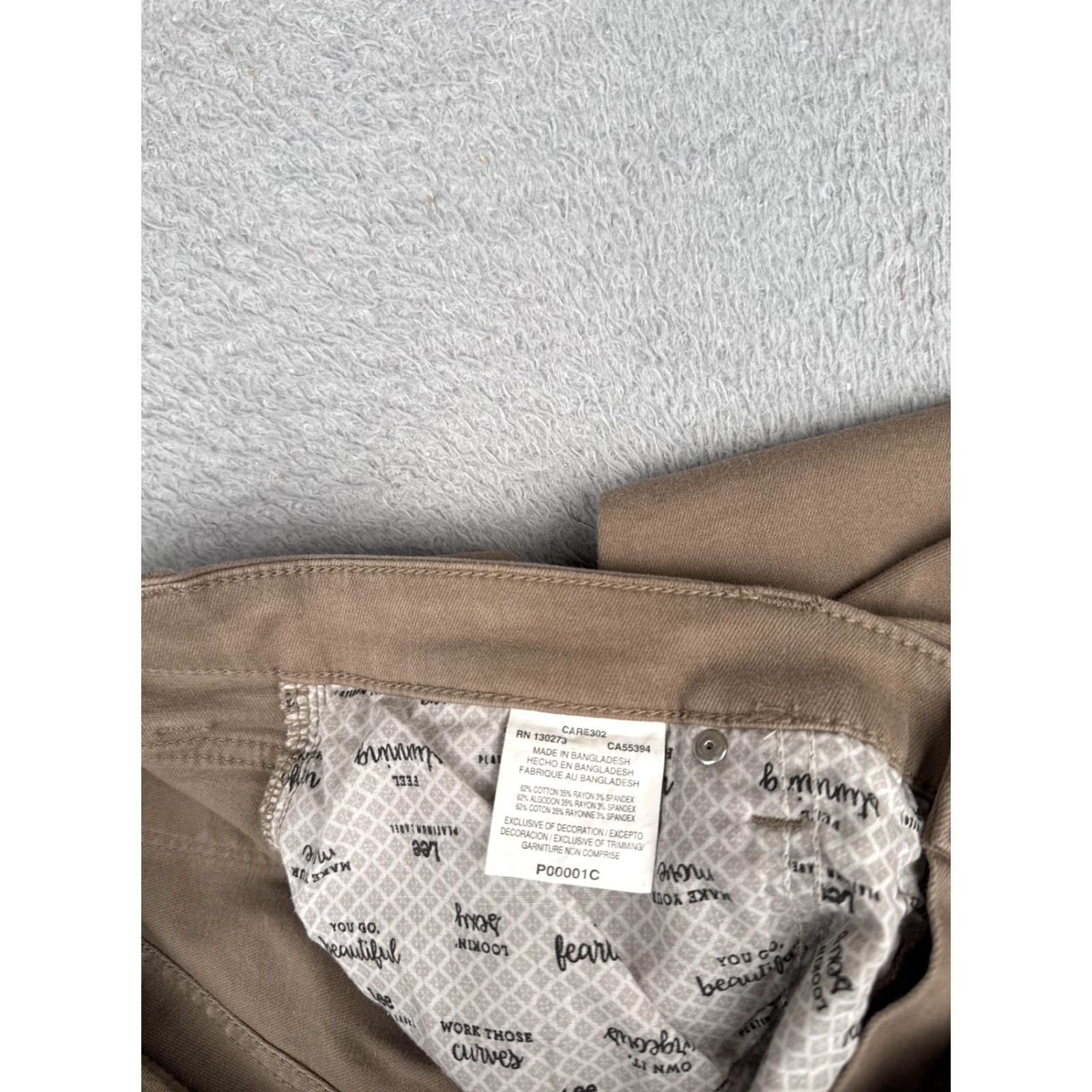 Lee Lee Jeans Womens 30 Brown Khaki Classic Fit Straight Leg Mid Rise 5 Pocket Size 30" / US 8 / IT 44 - 7 Thumbnail