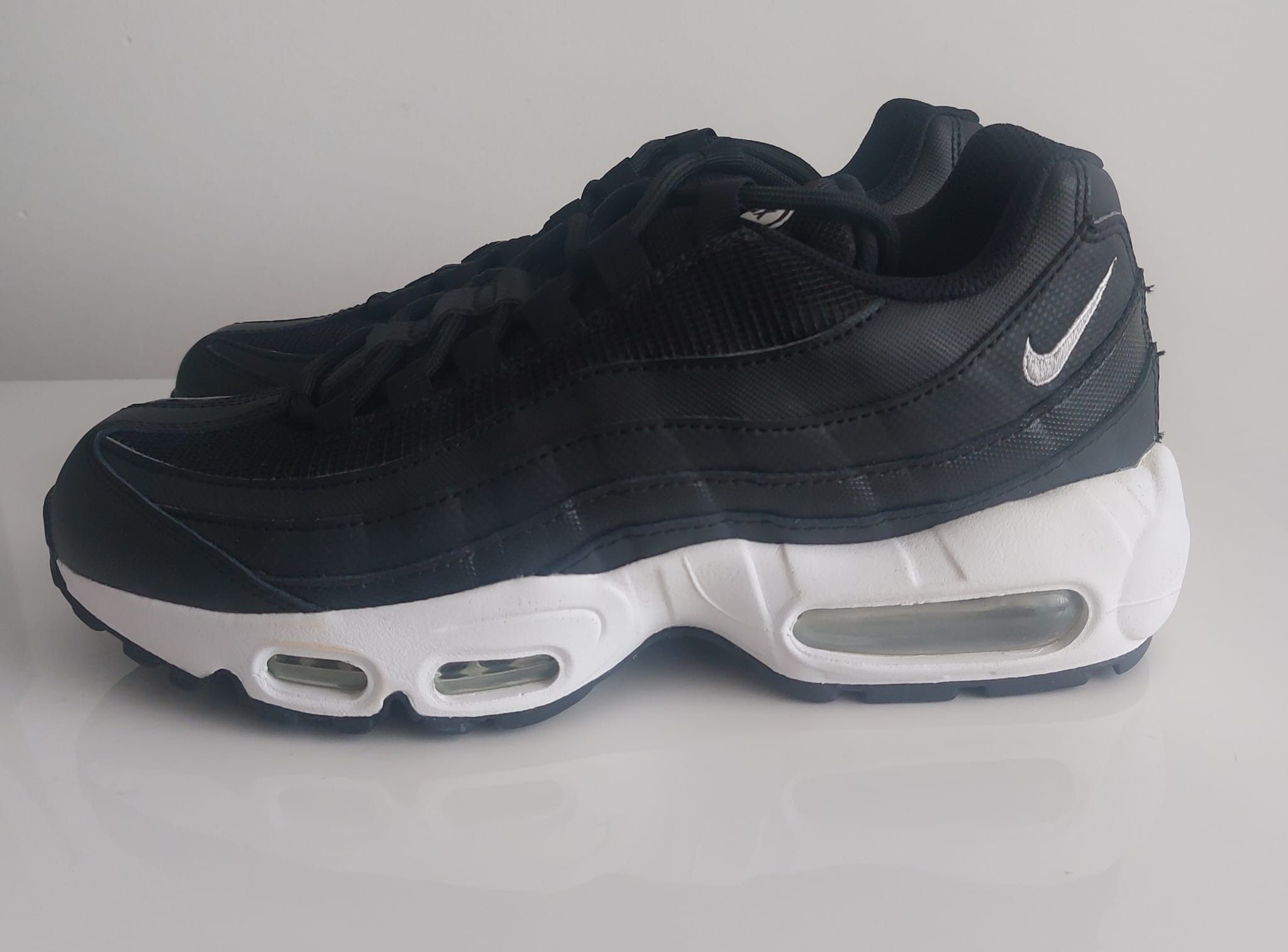 Nike Nike Air Max 95 Black White 2020 Size US 7.5 / IT 37.5 - 3 Thumbnail