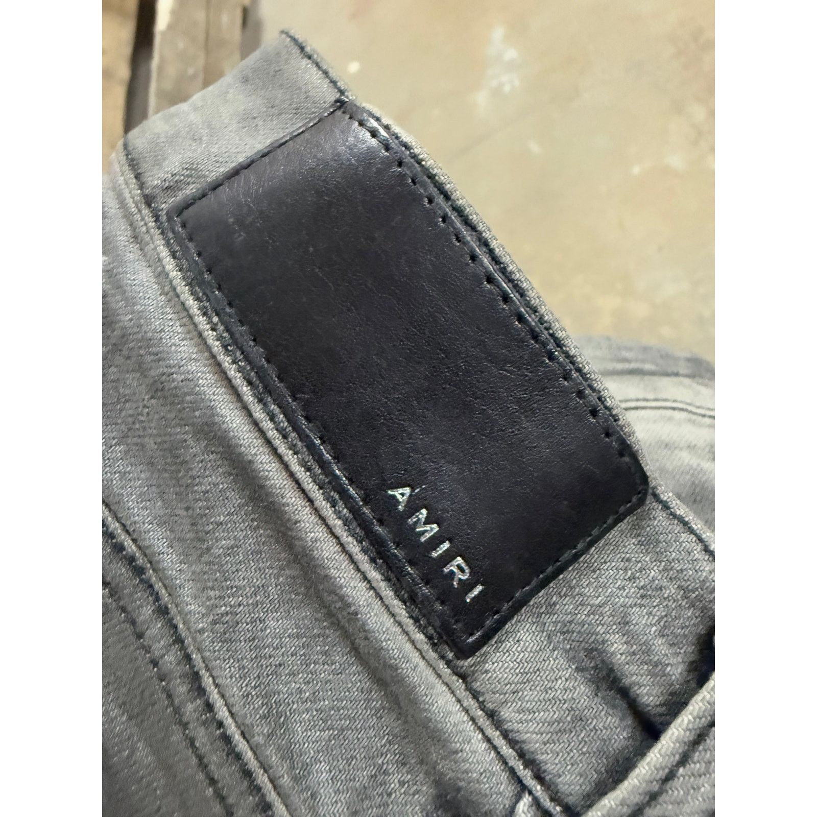 Amiri Amiri Jeans Grey Plain Thrasher (Missing Button) Used 29 Size US 29 - 4 Thumbnail