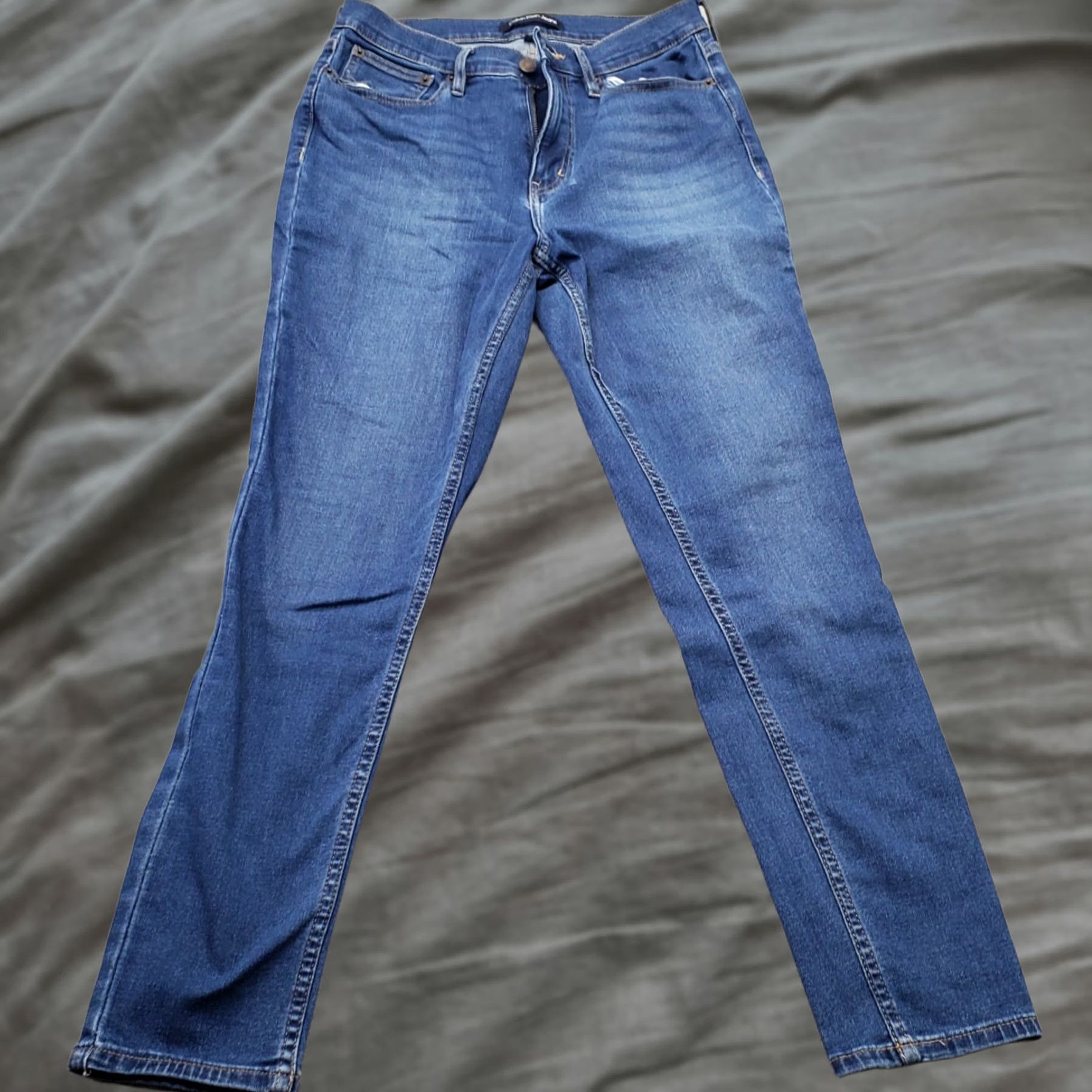 Calvin Klein Calvin Klein Jeans Womens 10 Blue Denim Stretch High Waisted Skinny Leg Shirt Size 32" / US 10 / IT 46 - 1 Thumbnail