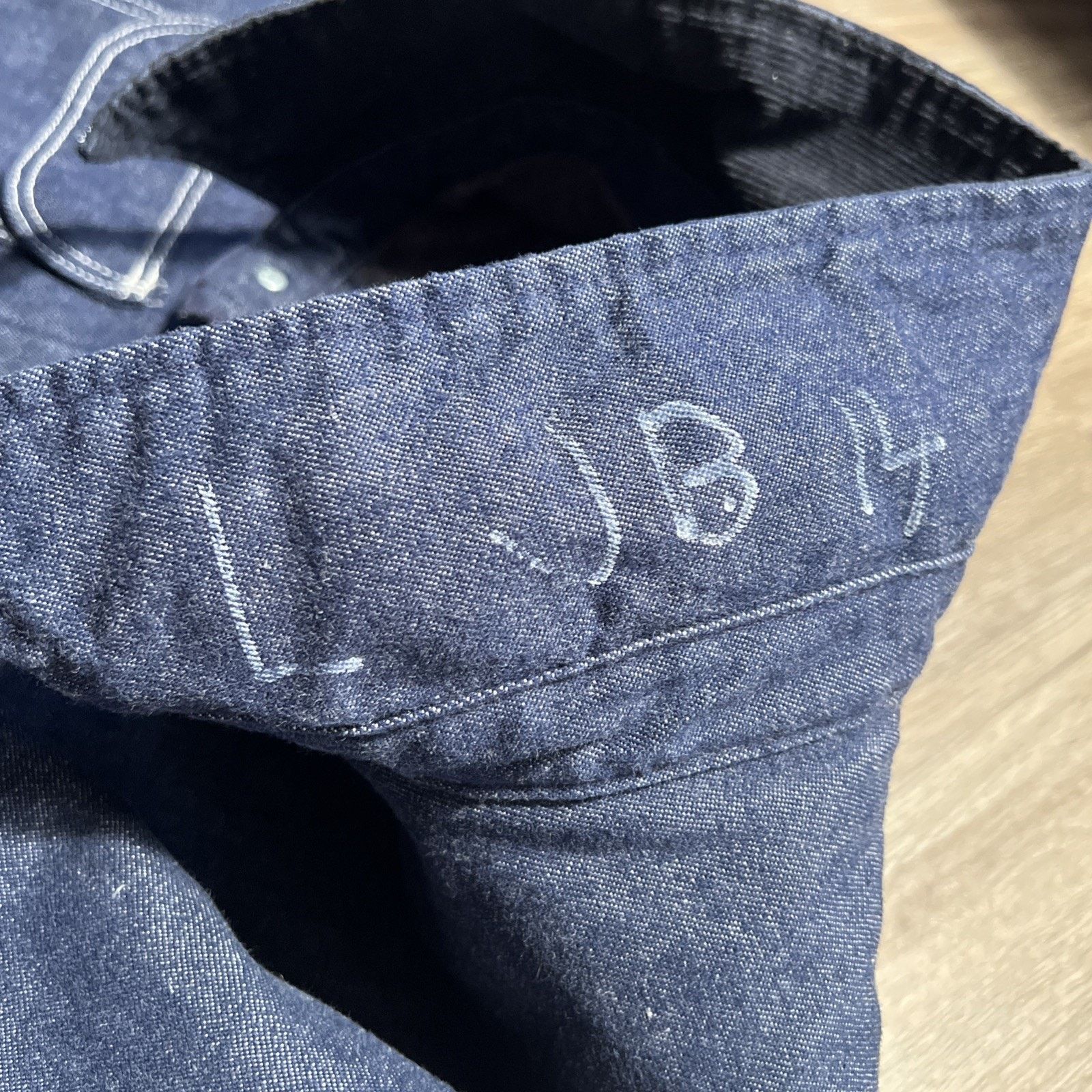 Sears Vintage 50s Lined Dark Denim Prison Stencil Chore Jacket XL Size US XL / EU 56 / 4 - 13 Thumbnail