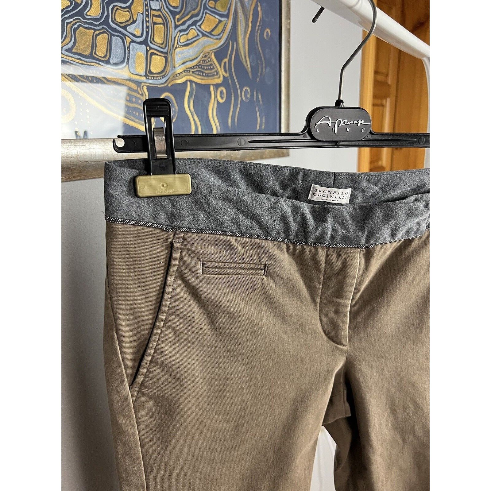 Brunello Cucinelli Brunello Cucinelli Brown Cropped Skinny Pants Size IT 42 US Size 28" / US 6 / IT 42 - 6 Thumbnail