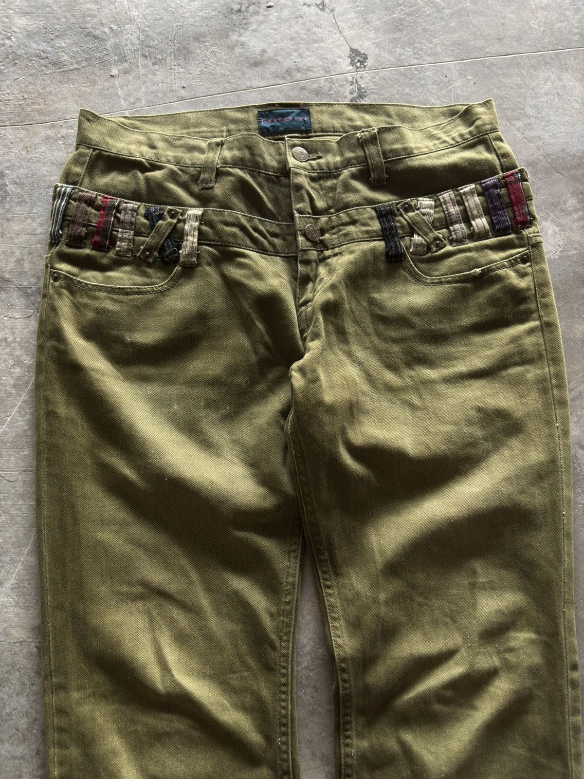 Hysteric Glamour double waist rageblue japanese punk grunge army green color Size US 33 - 2 Thumbnail
