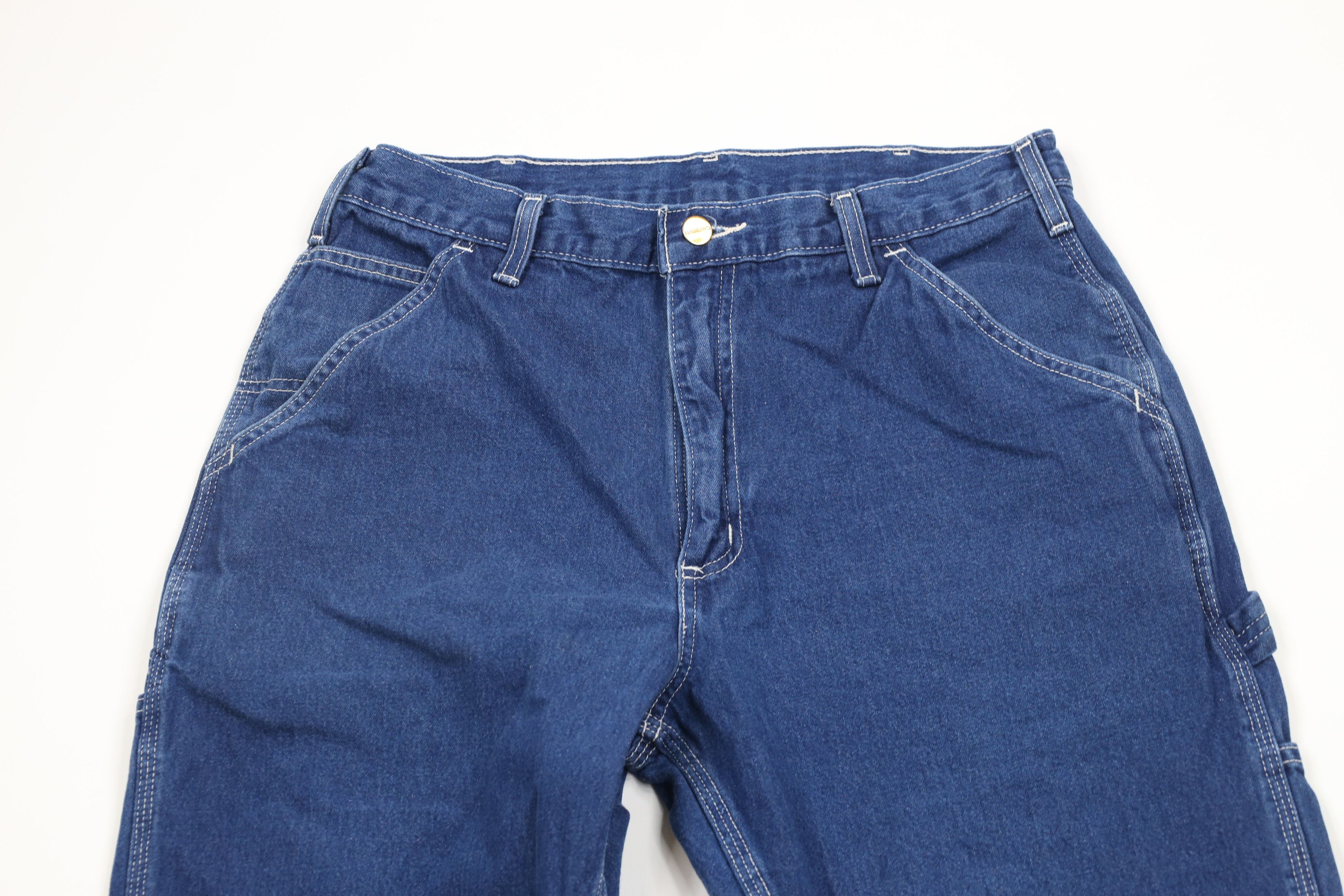 Carhartt × Vintage Vintage Y2K 2004 Carhartt Out Wide Leg Dungaree Denim Jeans Size US 32 / EU 48 - 2 Thumbnail