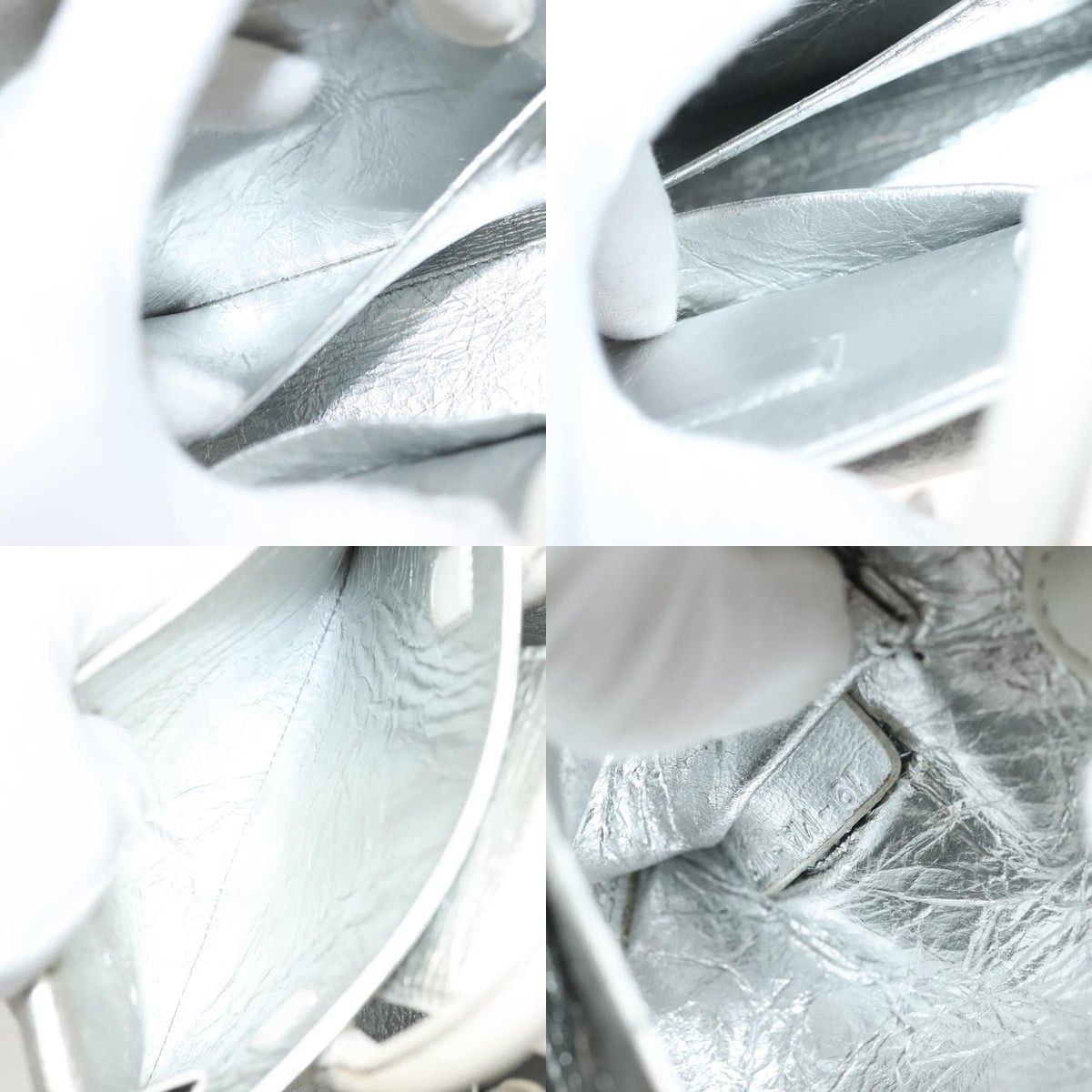 Dior DIOR Ever Mini Hand Bag Leather Silver Size ONE SIZE - 12 Thumbnail