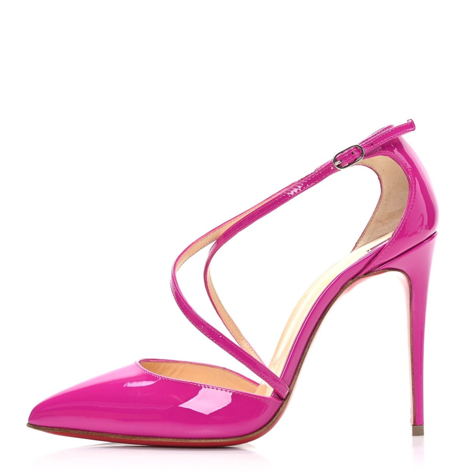 Christian Louboutin Christian Louboutin Cross Blake 100 Patent Indian Rose Size US 6.5 / IT 36.5 - 5 Thumbnail