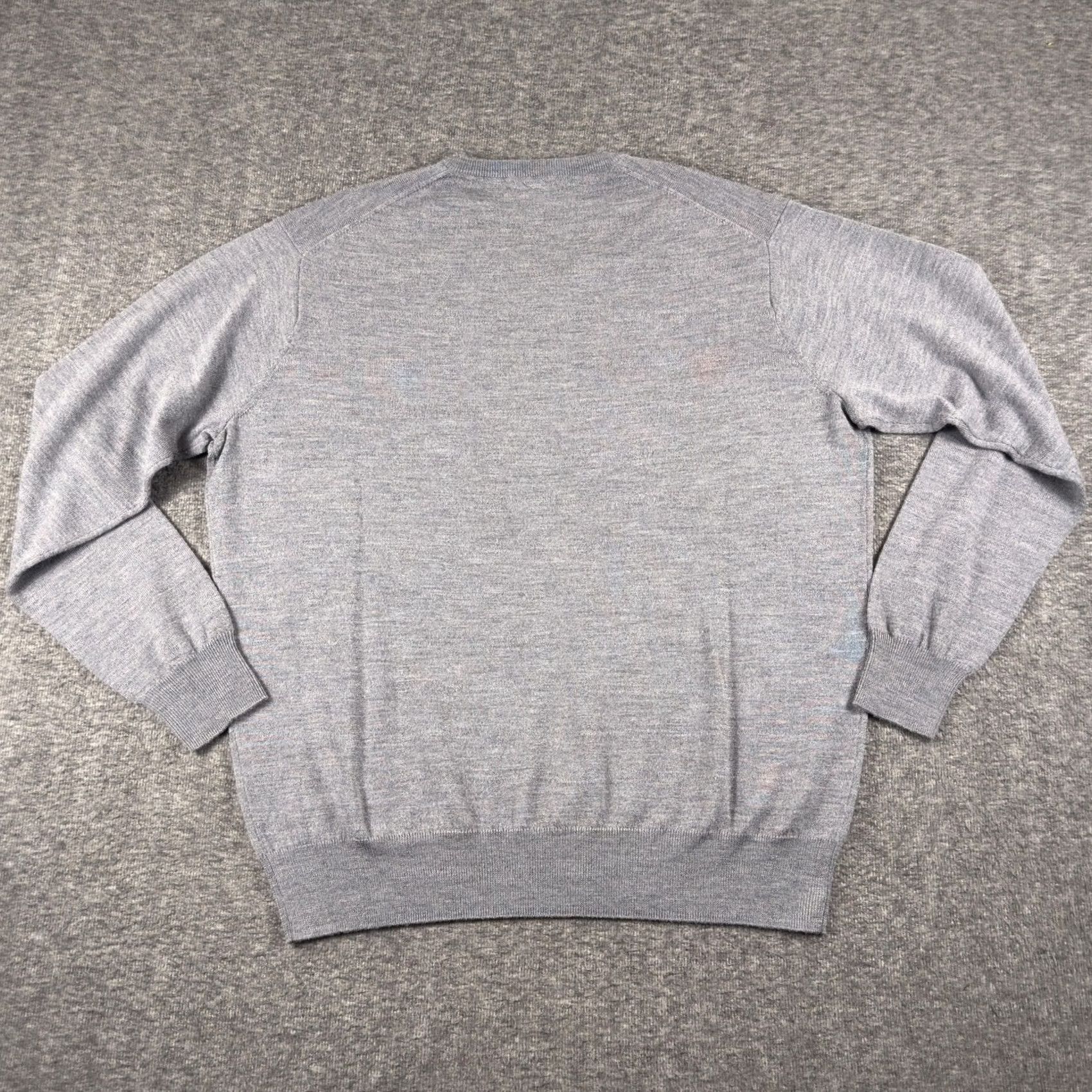 Peter Millar Peter Millar Sweater Mens XL Gray V Neck Merino Wool Silk Knit Lightweight Size US XL / EU 56 / 4 - 7 Thumbnail