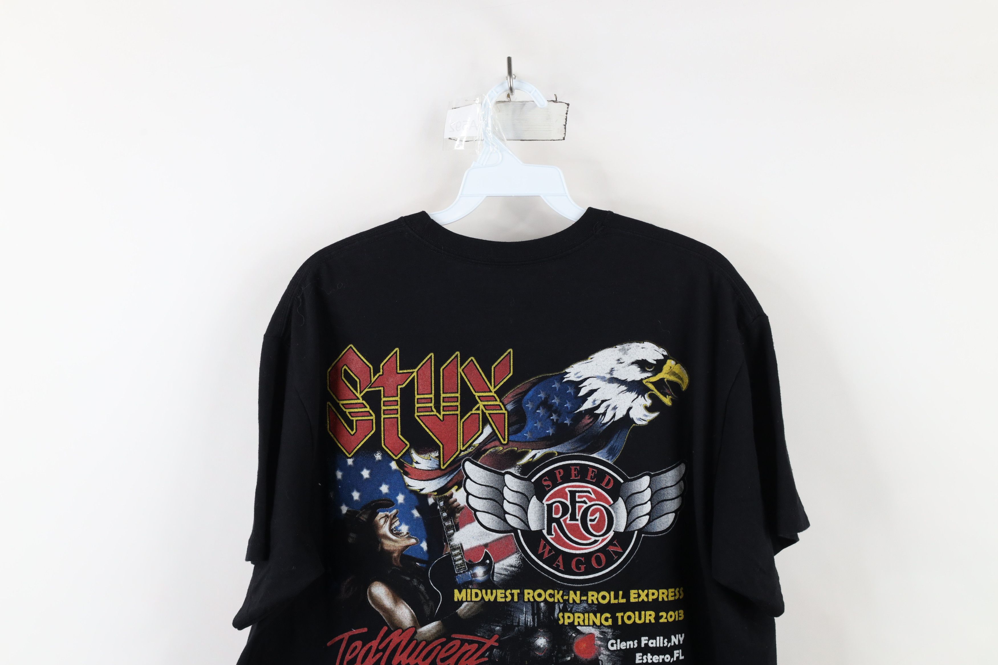 Vintage Vintage Express Tour Styx Reo Speed Wagon Ted Nugent T-Shirt Size US XL / EU 56 / 4 - 11 Thumbnail