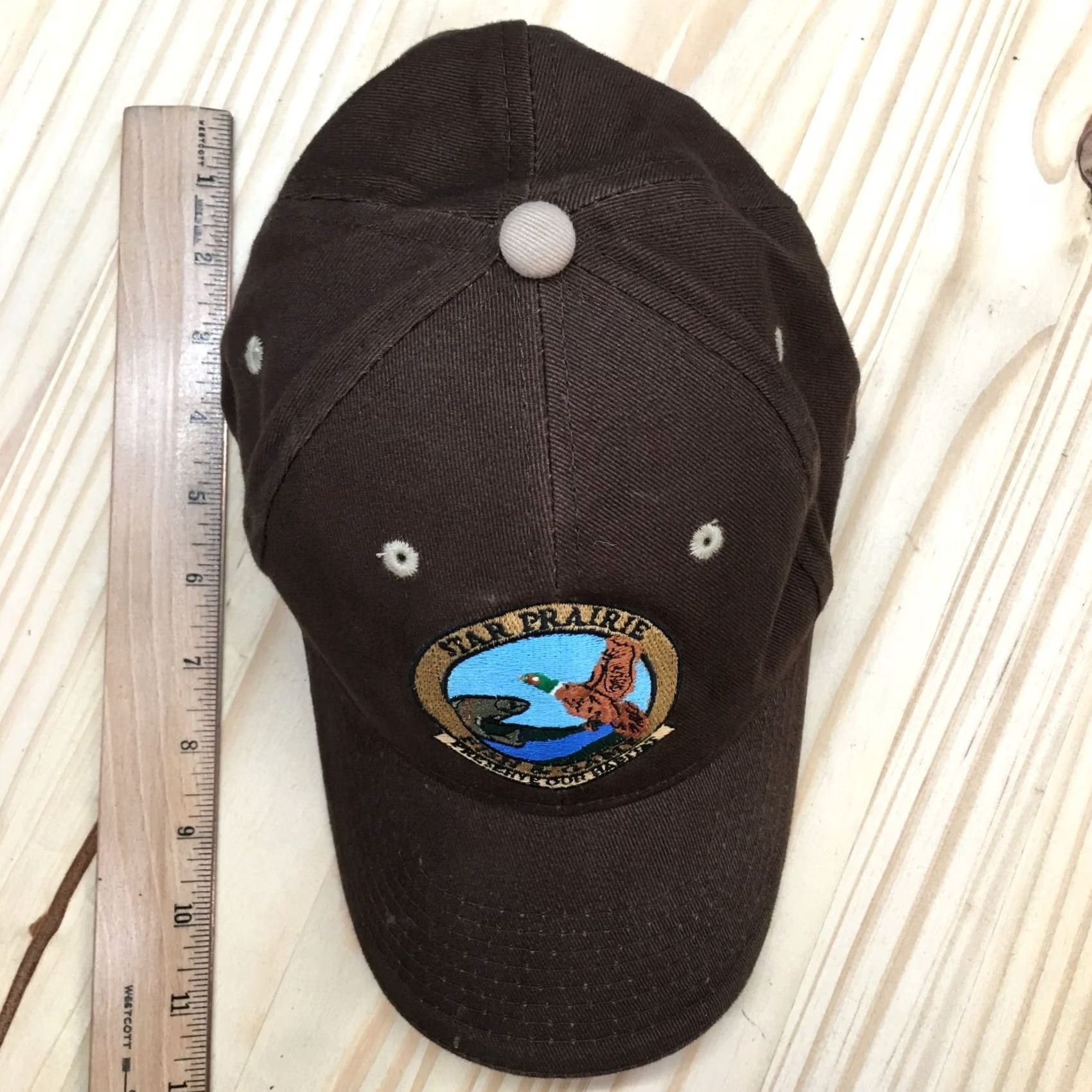 Vintage OC Caps Star Prairie Fish & Game Baseball Cap Hat Mens Brown One Size Casual Size ONE SIZE - 3 Thumbnail