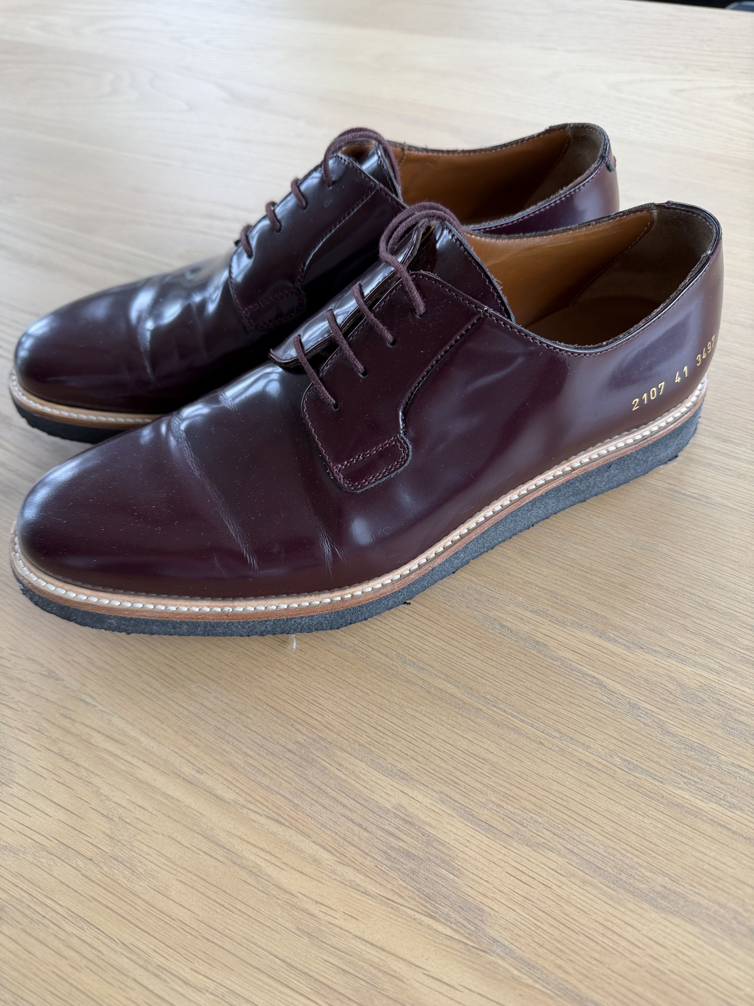 Common Projects Common Projects Oxford – Oxblood Brown (Size 41) Size US 8 / EU 41 - 1 Thumbnail