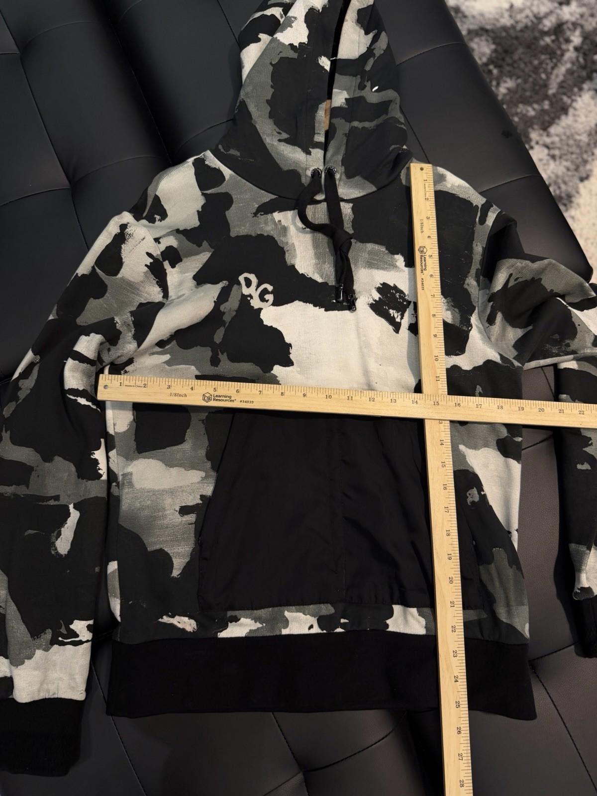 Dolce & Gabbana Dolce & Gabbana Men’s Black White Camouflage Hoodie – (48) Size US M / EU 48-50 / 2 - 10 Thumbnail
