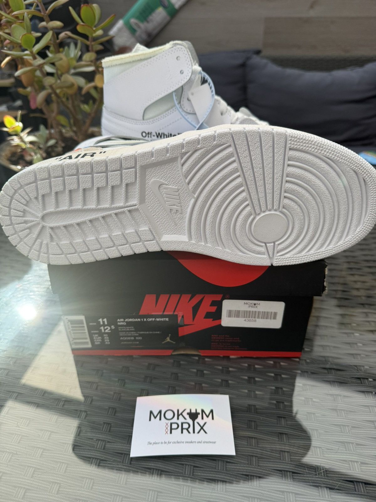 Jordan Brand Nike Air Jordan 1 x Off-White “NRG” Europe Exclusive Size US 11 / EU 44 - 5 Thumbnail