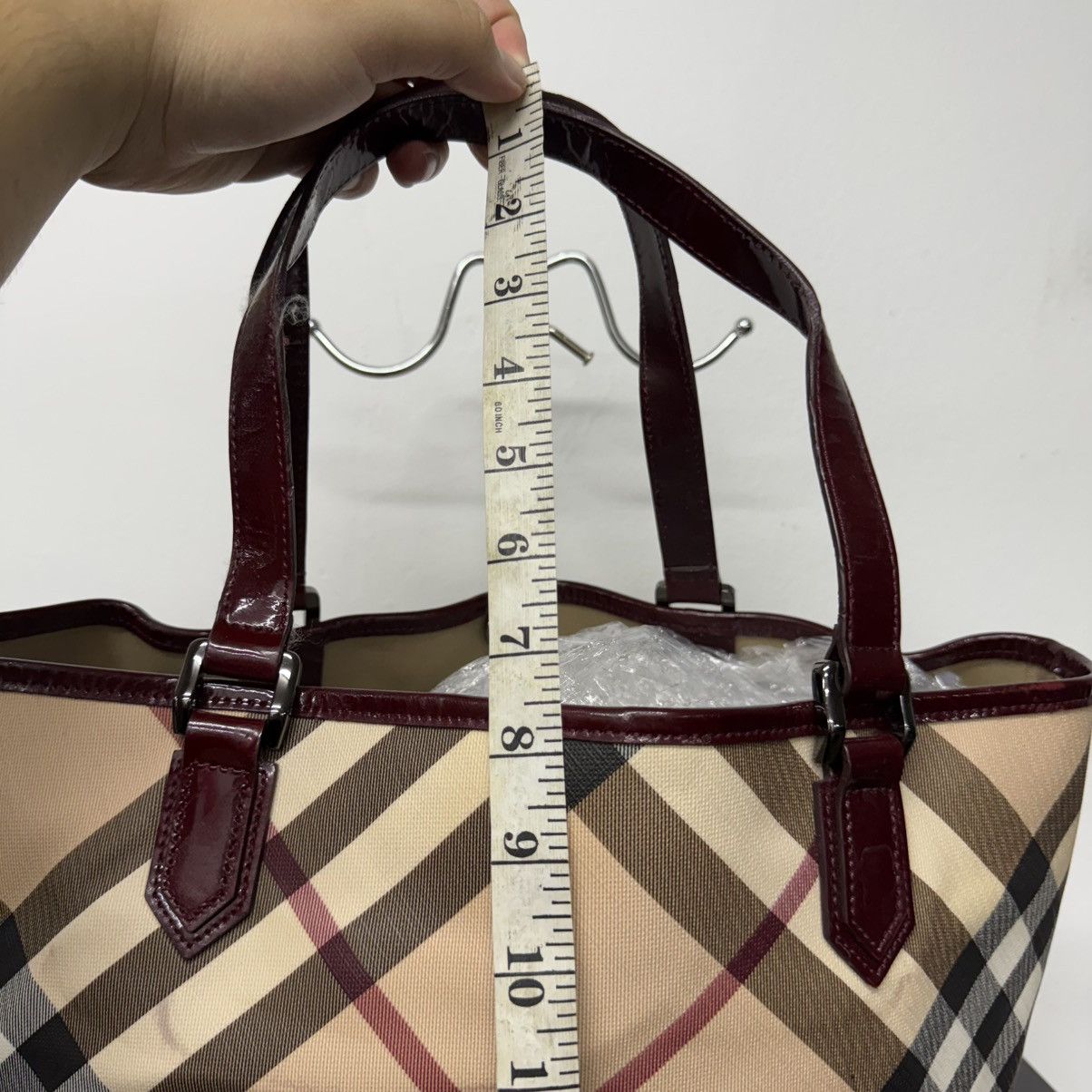 Burberry Vintage Burberry Nova Check Top Handle Bag Size ONE SIZE - 11 Thumbnail