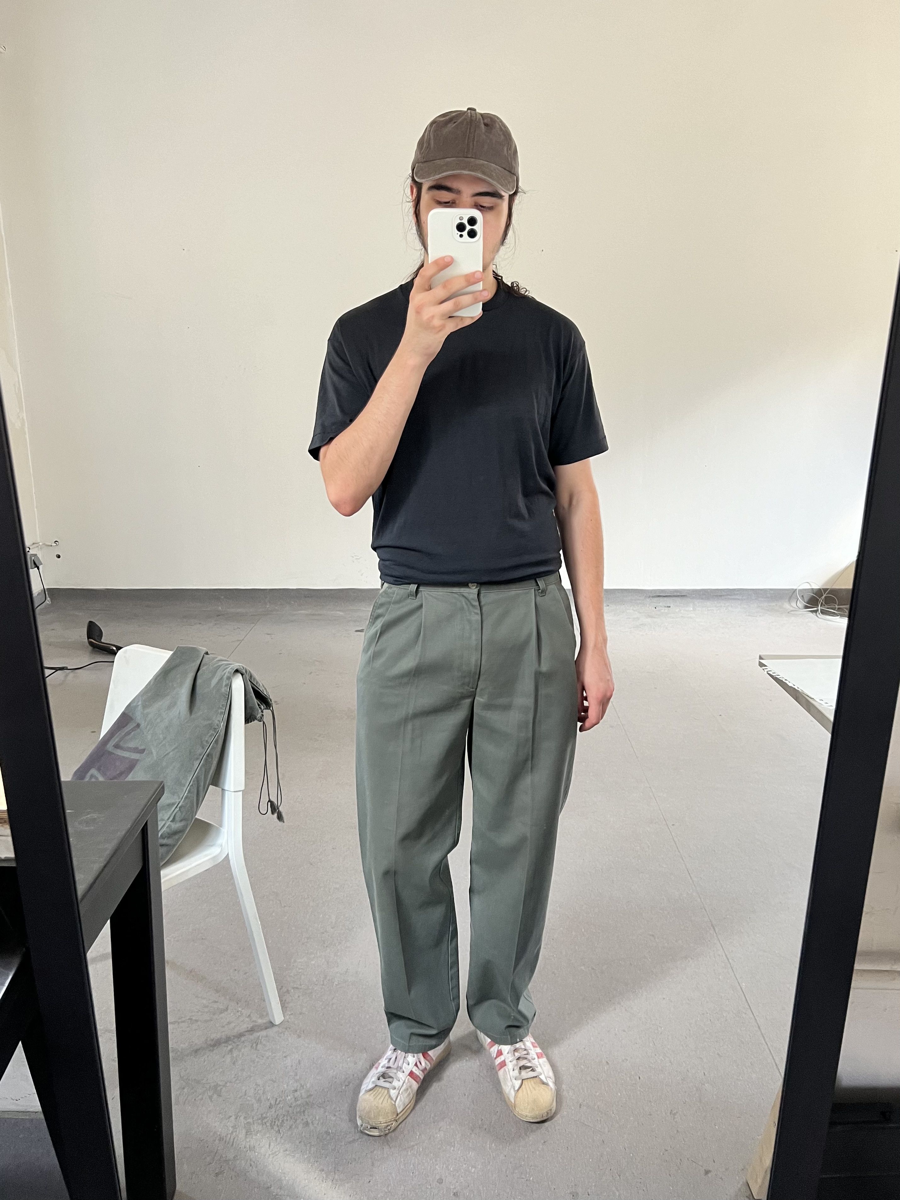 Other Vintage Heavy Canvas Chino Military War Work Pants Size US 34 / EU 50 - 2 Thumbnail
