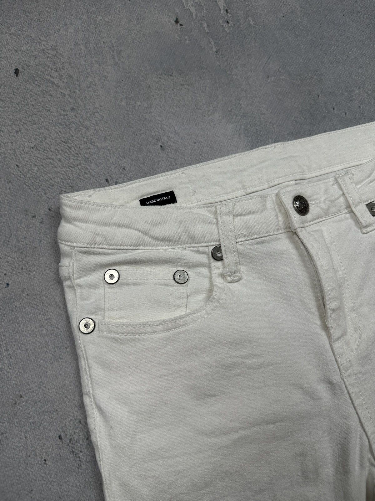 R13 R13 Alison Crop Jeans White Riot Size 28 Made in Italy Lux Size 28" / US 6 / IT 42 - 6 Thumbnail