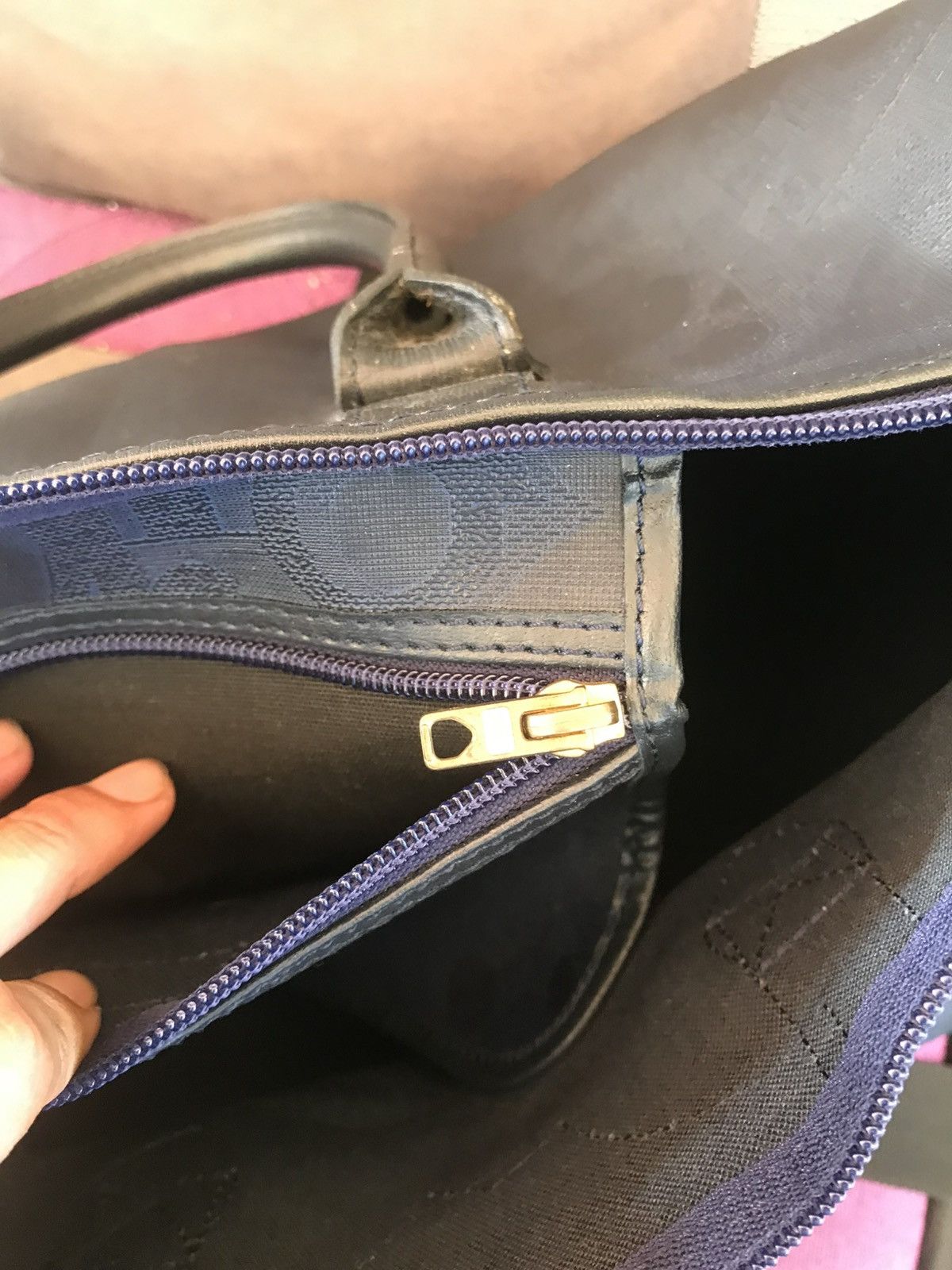 Christian Dior Monsieur × Vintage Vintage Christian Dior Boston Navy Blue Size ONE SIZE - 11 Thumbnail