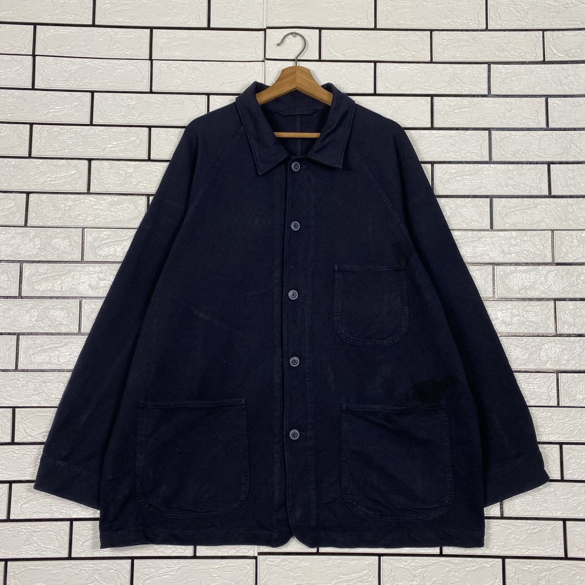 Japanese Brand 📌Vintage Chore Work Button Jacket Uniqlo Issey Miyake Size US XXL / EU 58 / 5 - 2 Thumbnail
