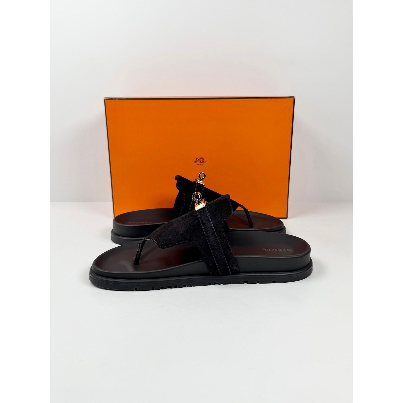 Hermes Size 39EU/9 - Hermes Empire Suede Sandals TRIED ON! Size US 9 / IT 39 - 6 Thumbnail