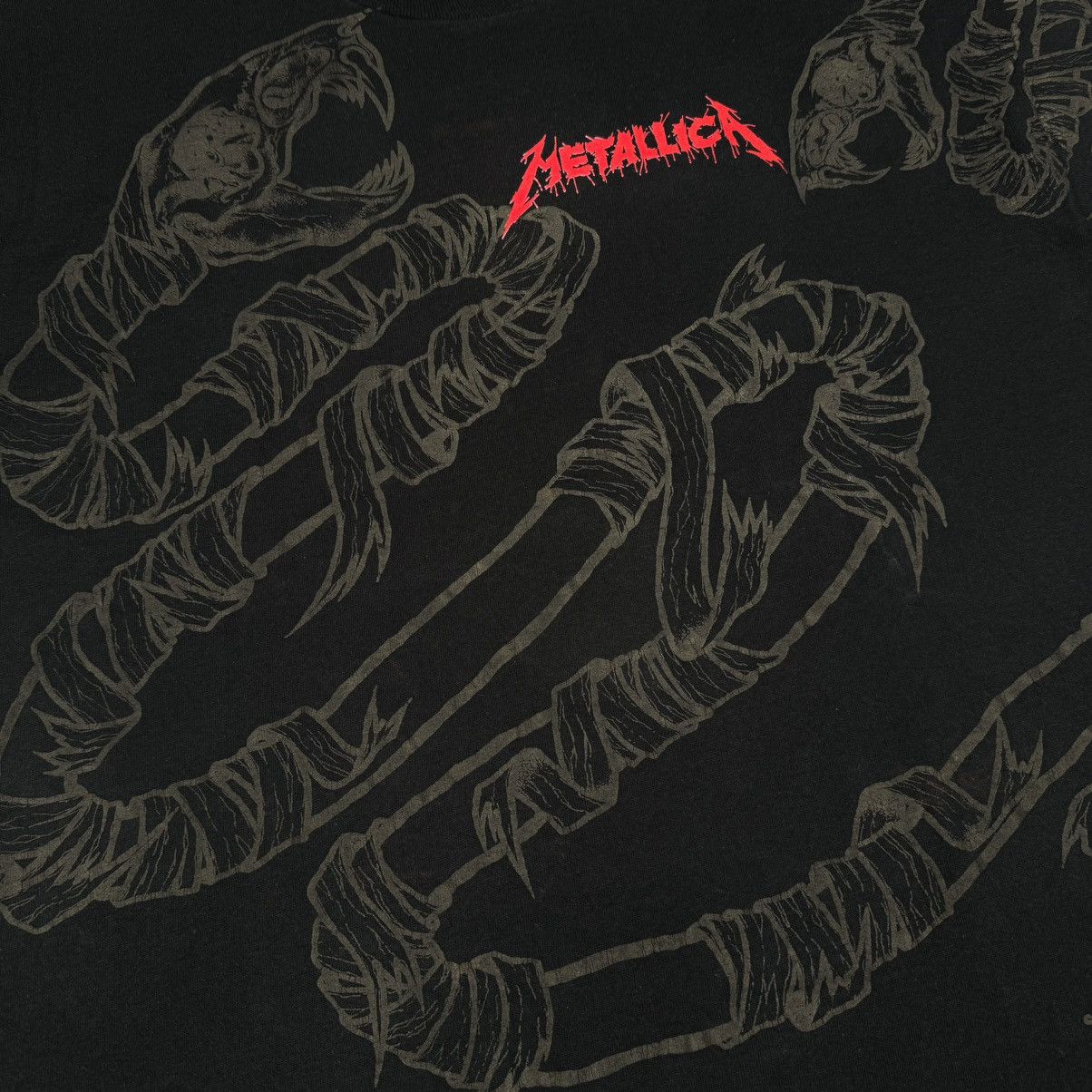 Band Tees Vintage 1992 Metallica Pushead Snake All Over Print T Shirt Size US XXL / EU 58 / 5 - 5 Thumbnail