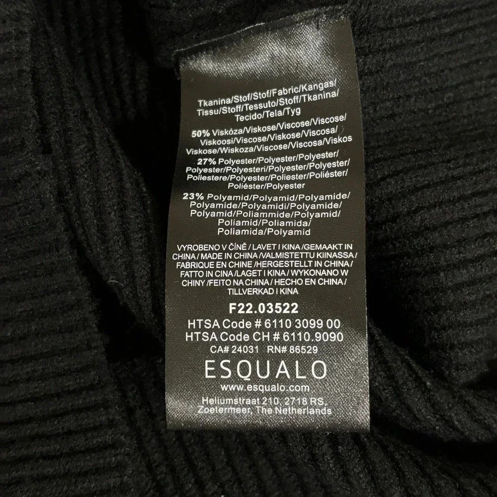 Other Esqualo High Cuff Ribbed Sweater NWT Size S / US 4 / IT 40 - 3 Thumbnail