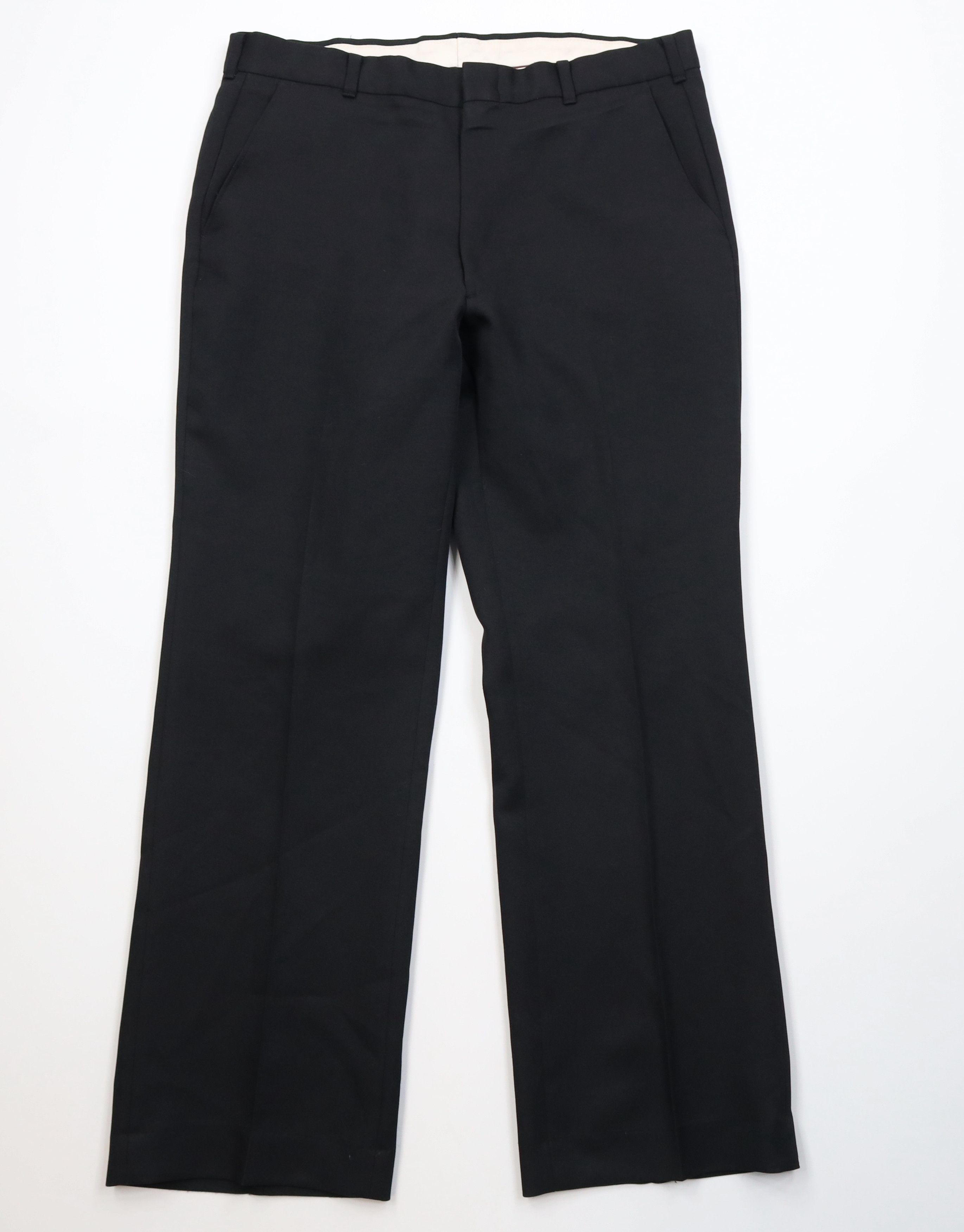 Vintage Vintage 70s Streetwear Flared Wide Leg Chino Pants Black USA Size US 36 / EU 52 - 1 Thumbnail