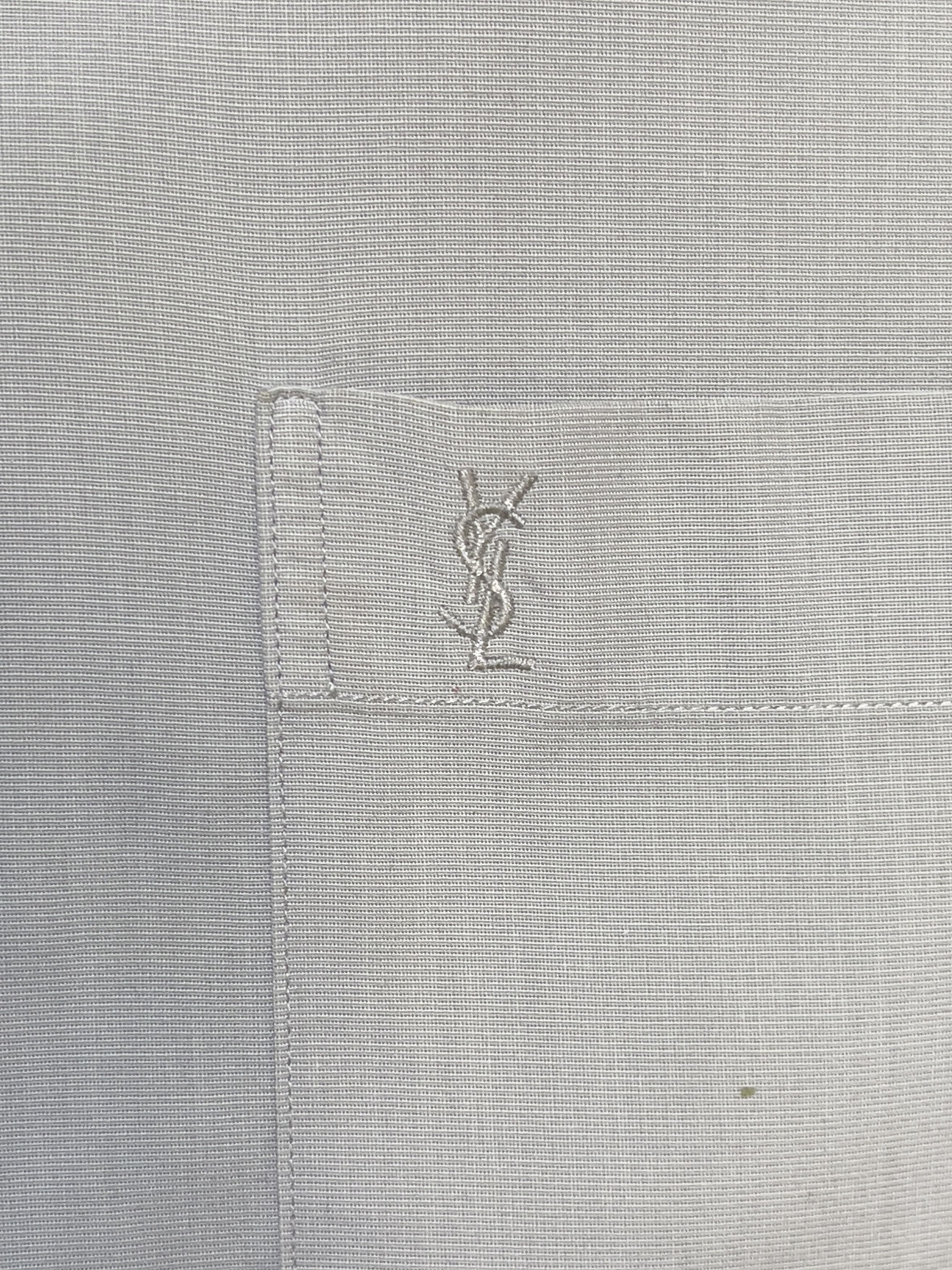 Yves Saint Laurent 🔥 YSL Yves Saint Laurent shirt size M beige grey cotton Size US M / EU 48-50 / 2 - 4 Thumbnail