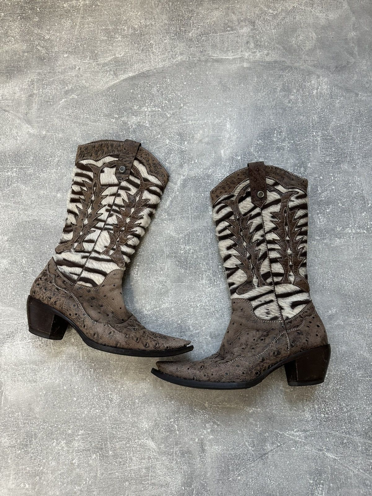 Vintage Vintage Leather Cowboy Boots Size US 6.5 / IT 36.5 - 4 Thumbnail