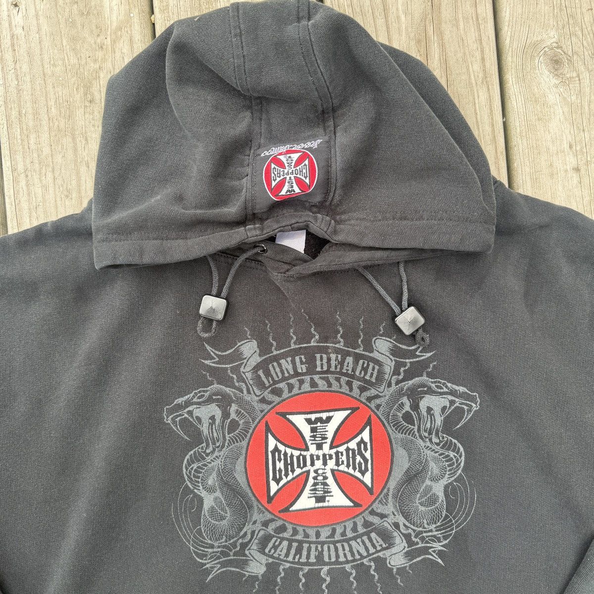 West Coast Choppers Vintage 90s West Coast Choppers Hoodie Size US XXL / EU 58 / 5 - 3 Thumbnail