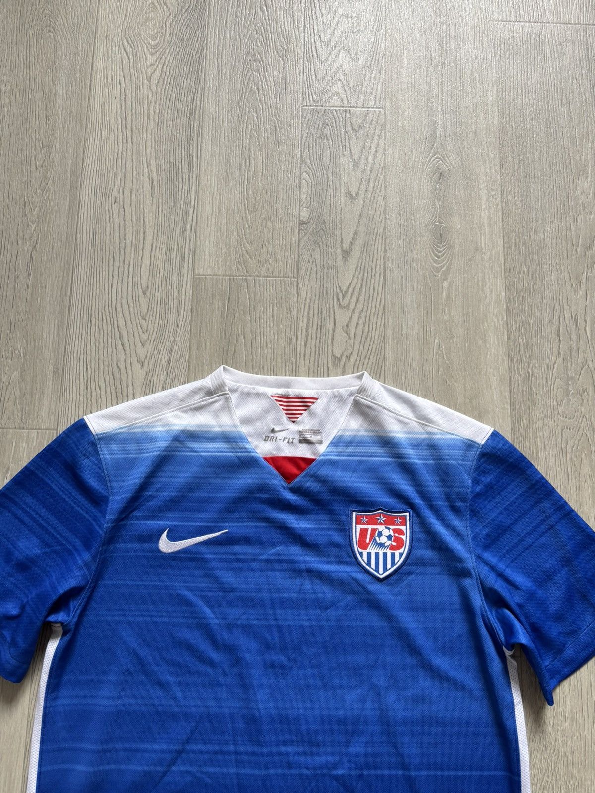 Nike × Vintage Nike USA Team Soccer Jersey Away 2015 Kit Blokecore Size US M / EU 48-50 / 2 - 2 Thumbnail
