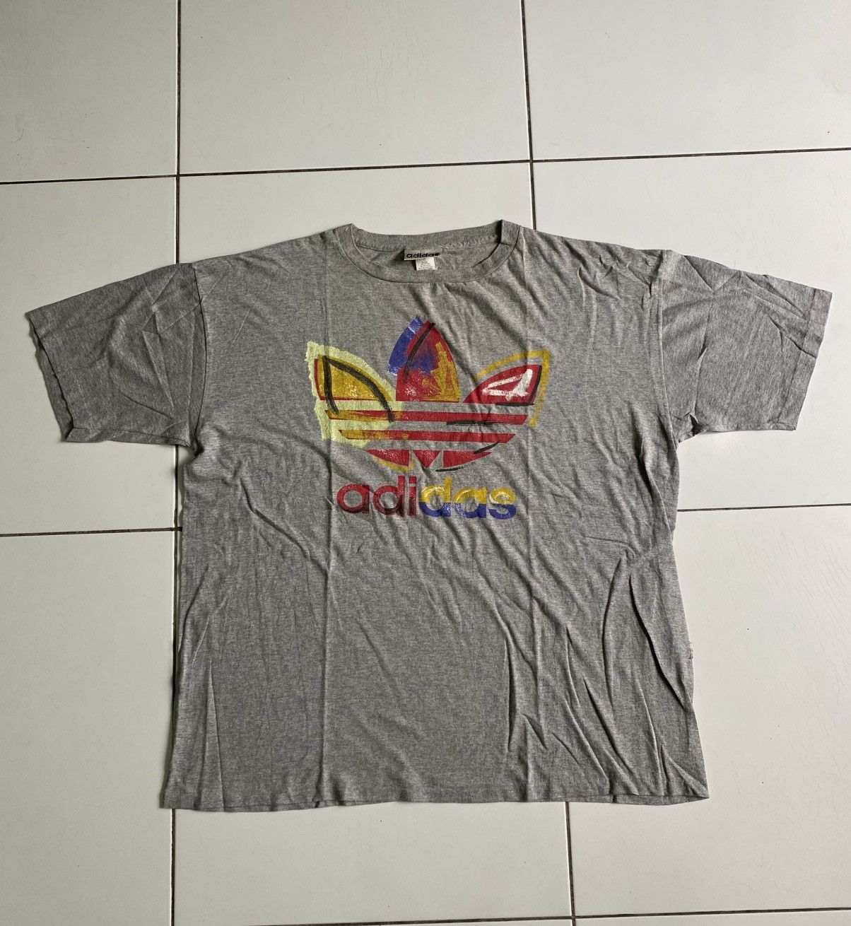 Vintage Adidas Rainbow oversize
