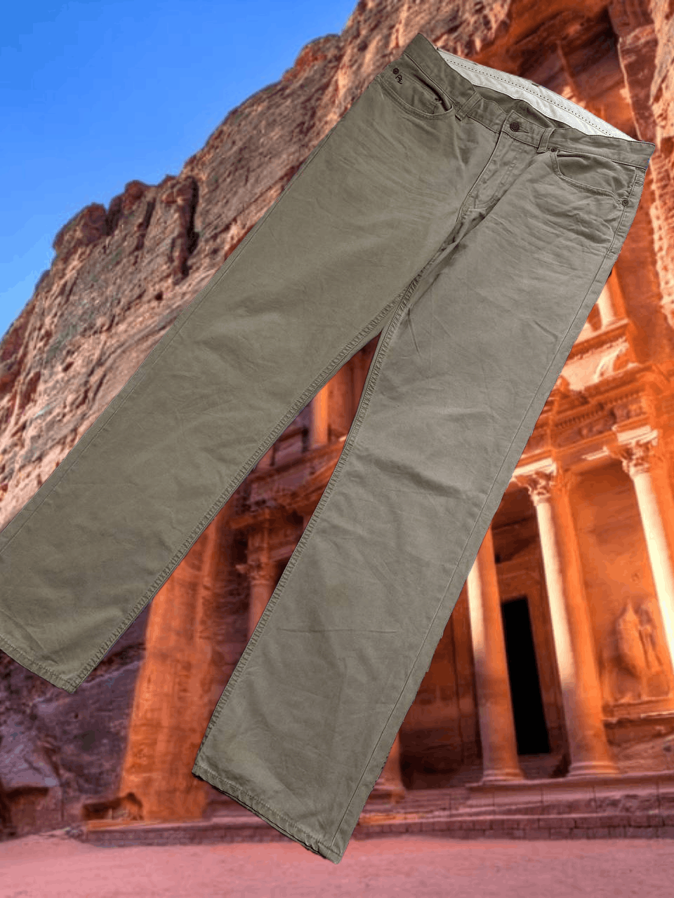 Polo Ralph Lauren jeans pants beige Y2K Polo Ralph Lauren w34 vintage Size US 34 / EU 50 - 1 Thumbnail