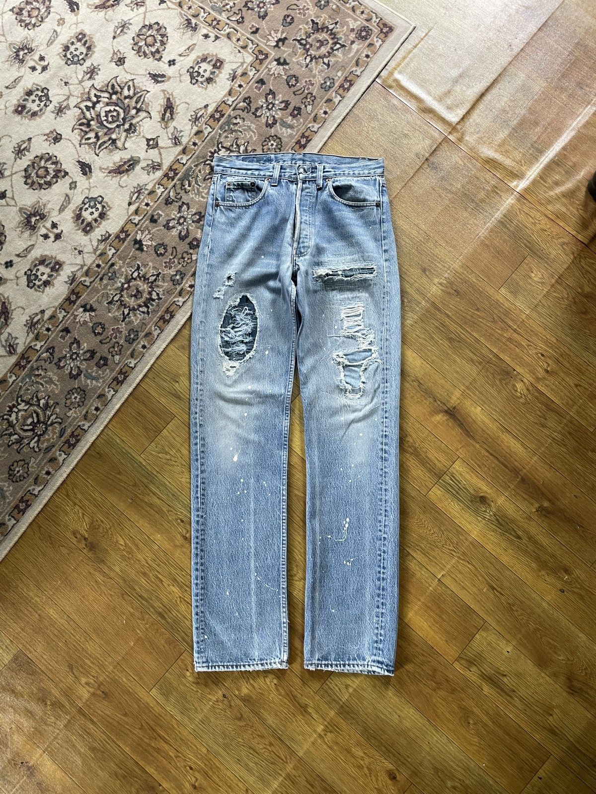 Crazy Vintage 501 Distressed Denim