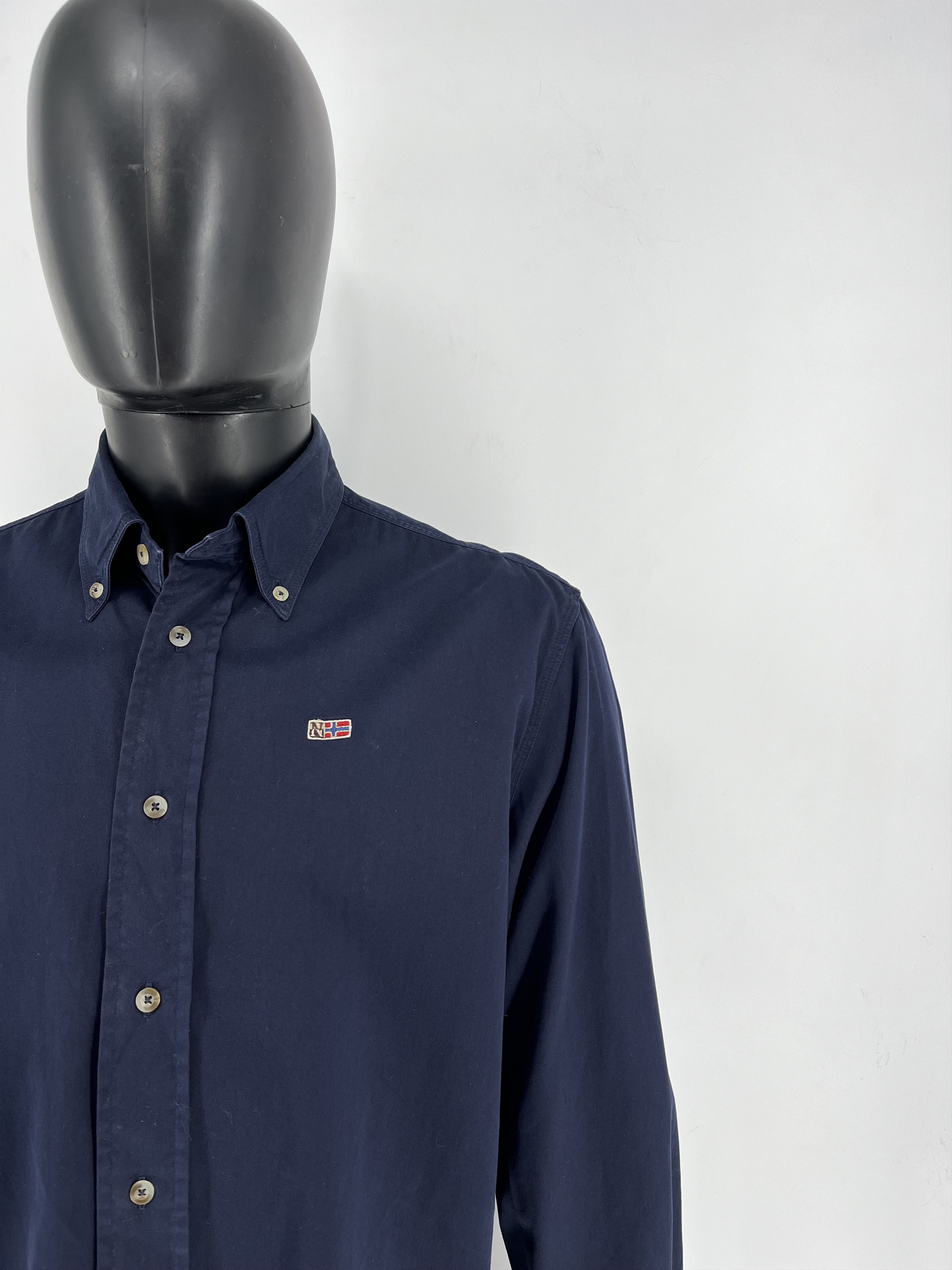 Napapijri × Vintage Vintage Y2K Napapijri Shirt Button Up Size US L / EU 52-54 / 3 - 6 Thumbnail